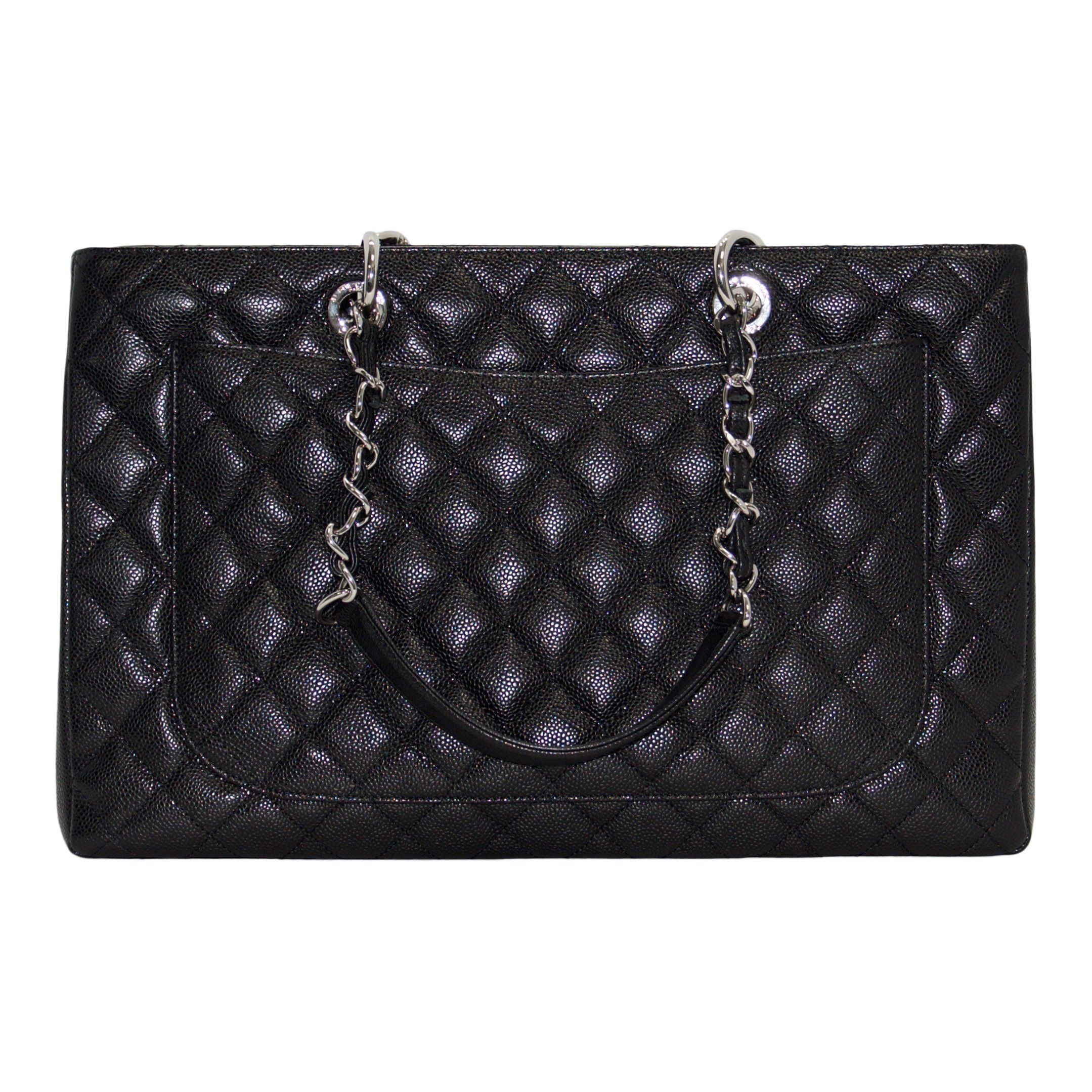 Chanel Black Caviar Leather XL Grand Shopping Tote (GST)
