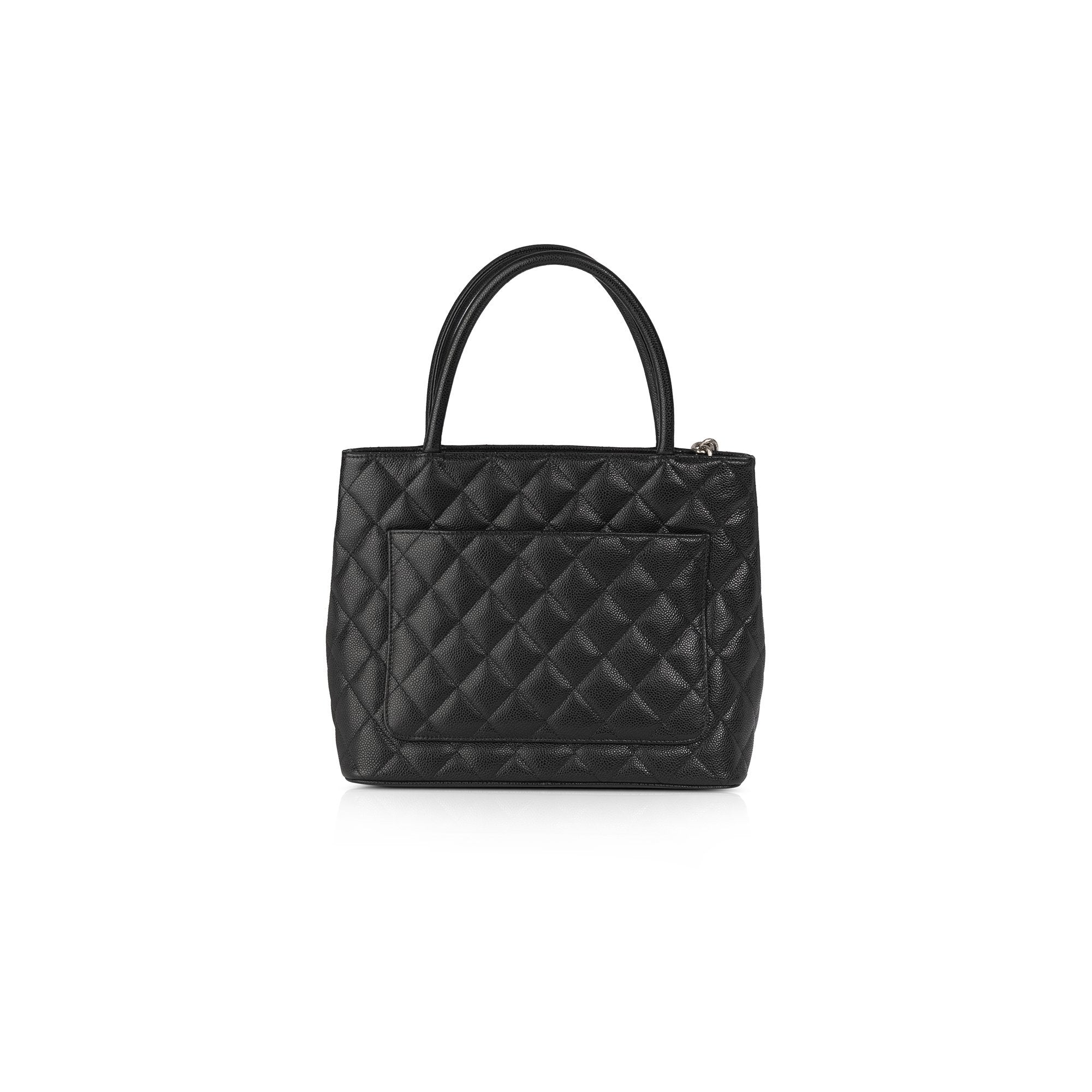 Chanel Black Caviar Medallion Tote