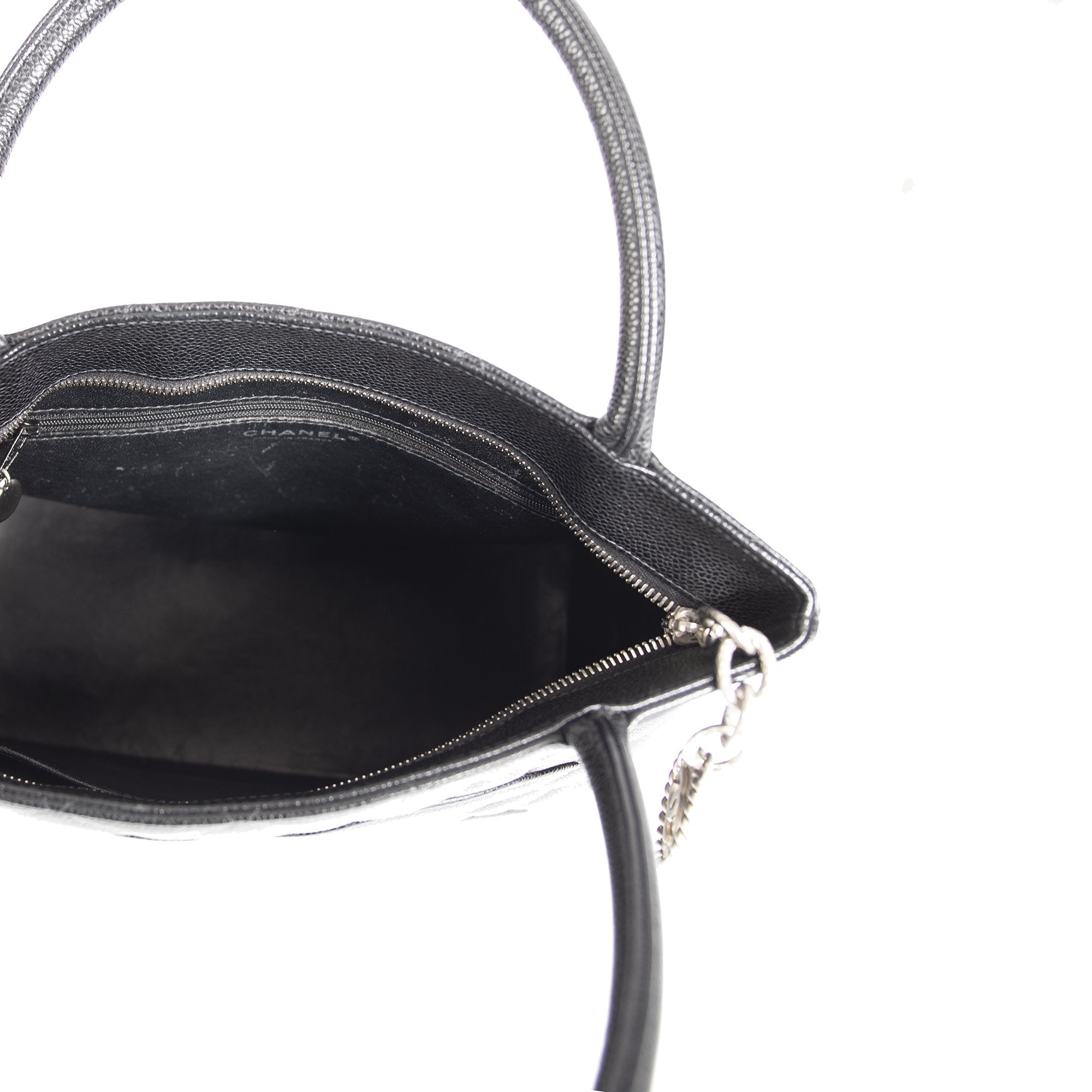 Chanel Black Caviar Medallion Tote