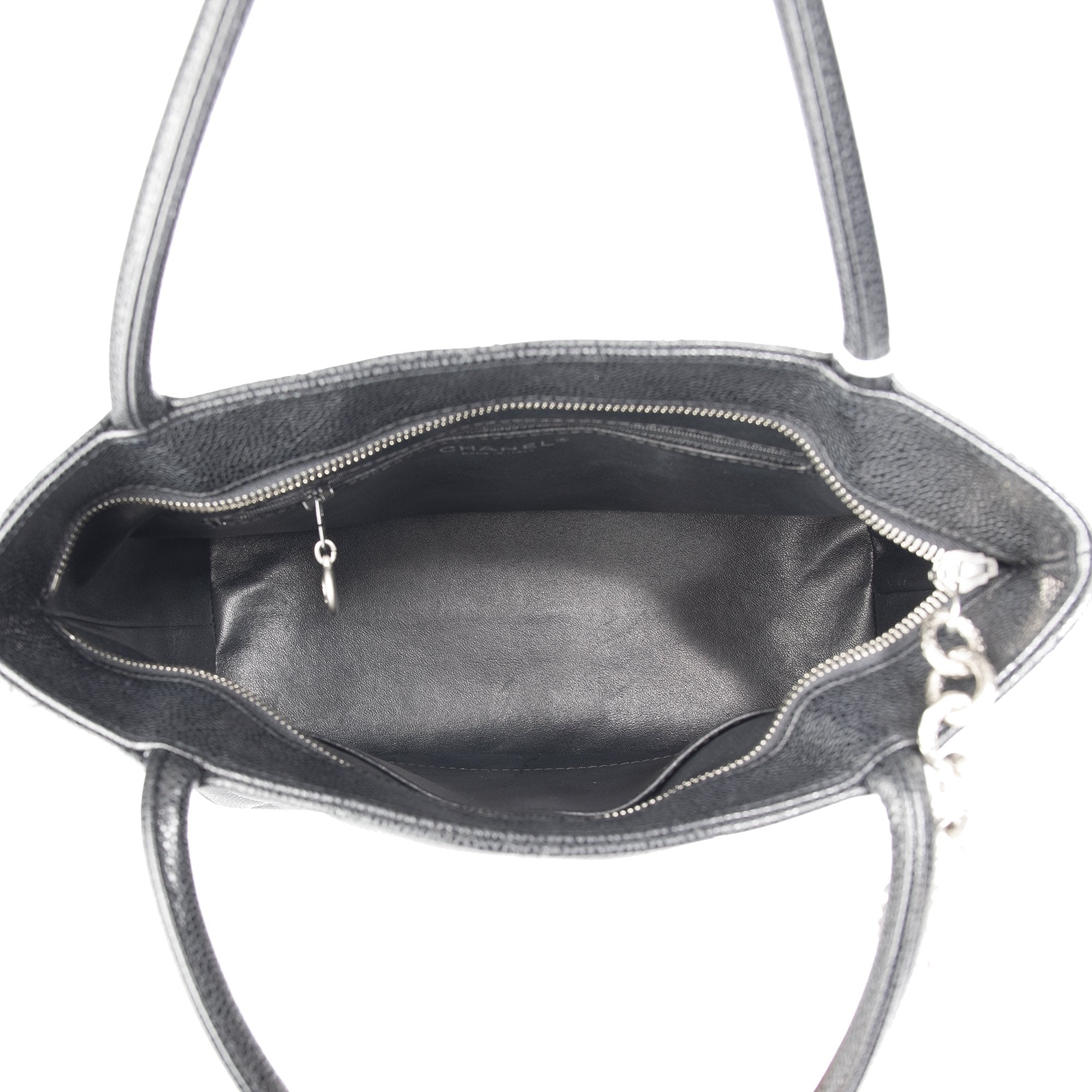 Chanel Black Caviar Medallion Tote