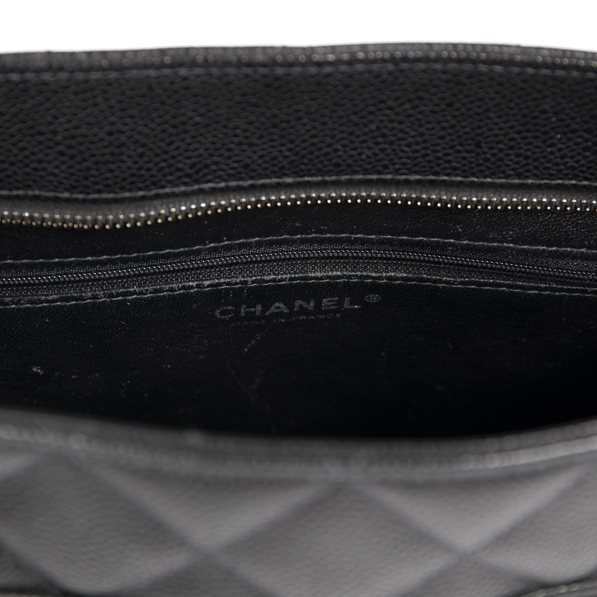 Chanel Black Caviar Medallion Tote