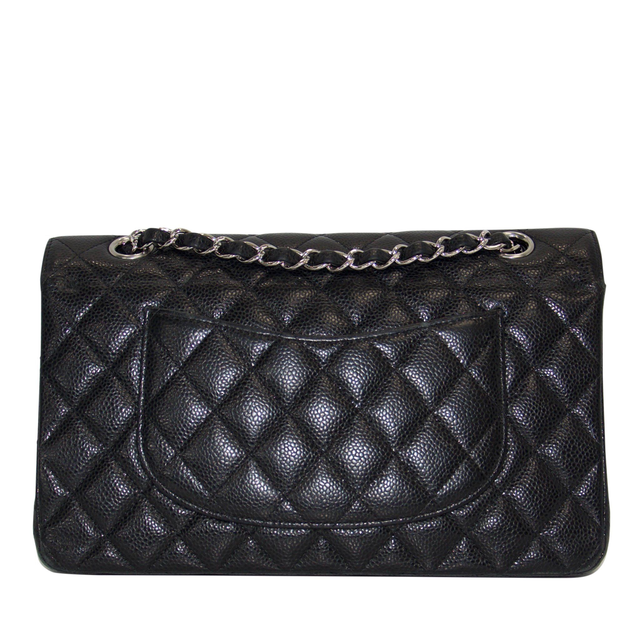 Chanel Black Caviar Medium Classic Double Flap Bag