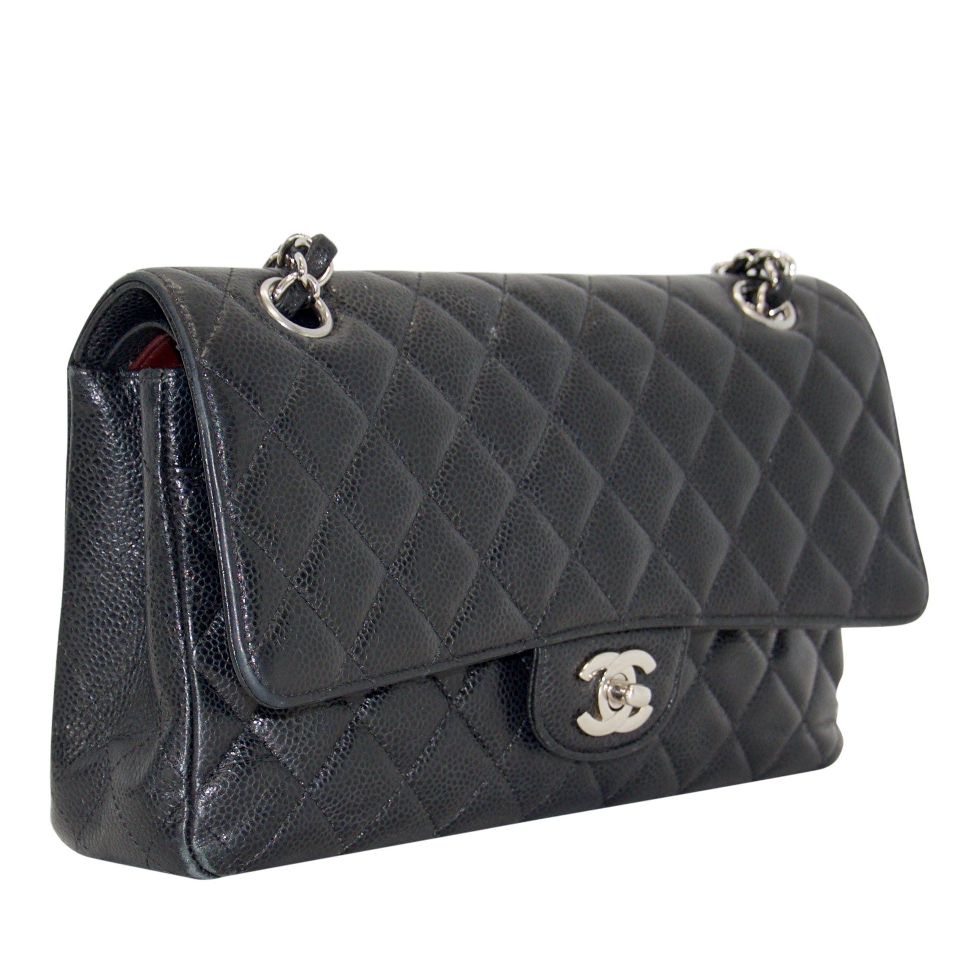 Chanel Black Caviar Medium Classic Double Flap Bag