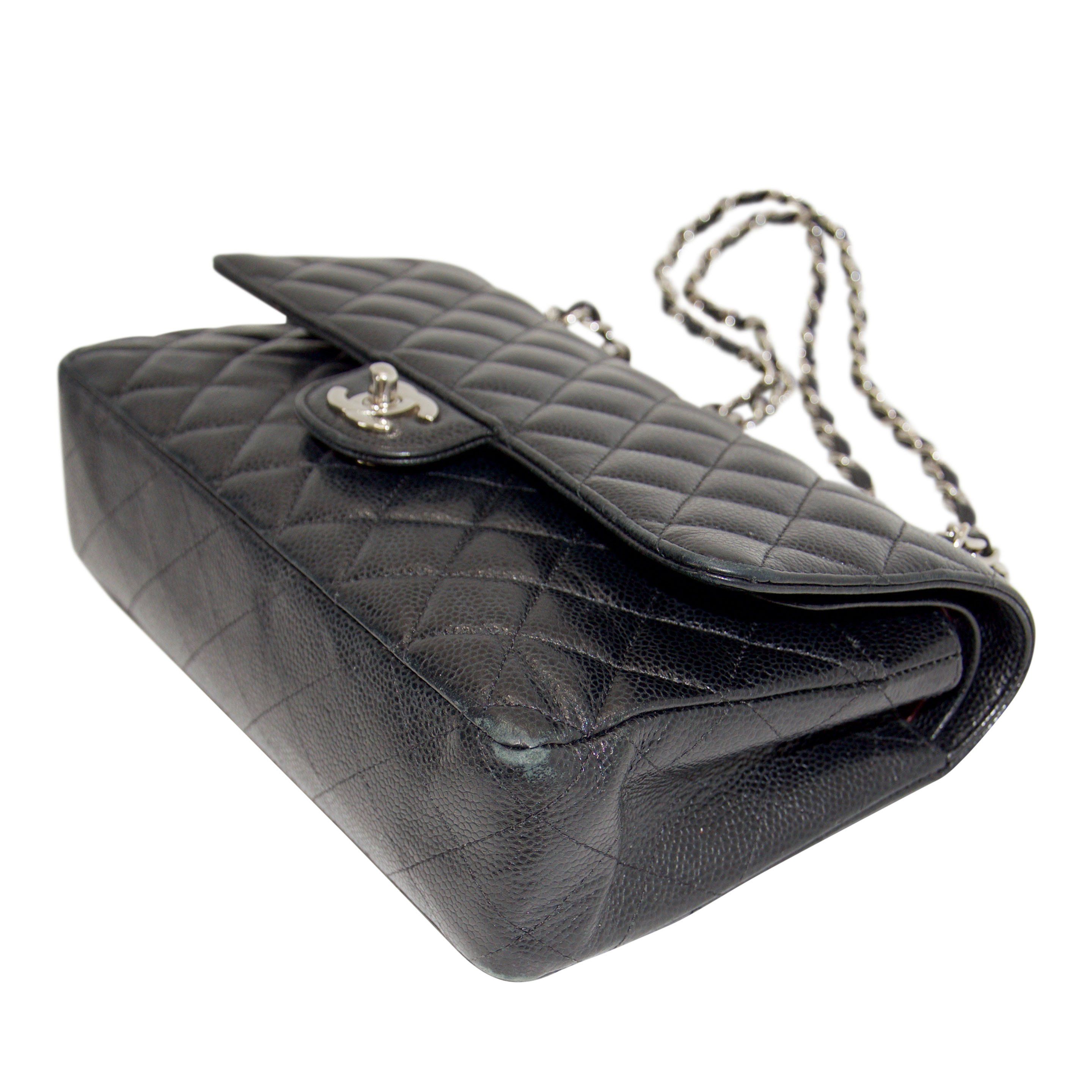 Chanel Black Caviar Medium Classic Double Flap Bag