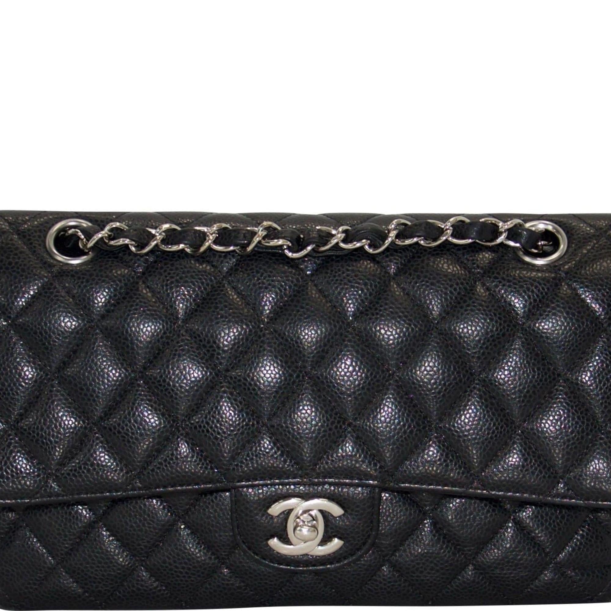 Chanel Black Caviar Medium Classic Double Flap Bag