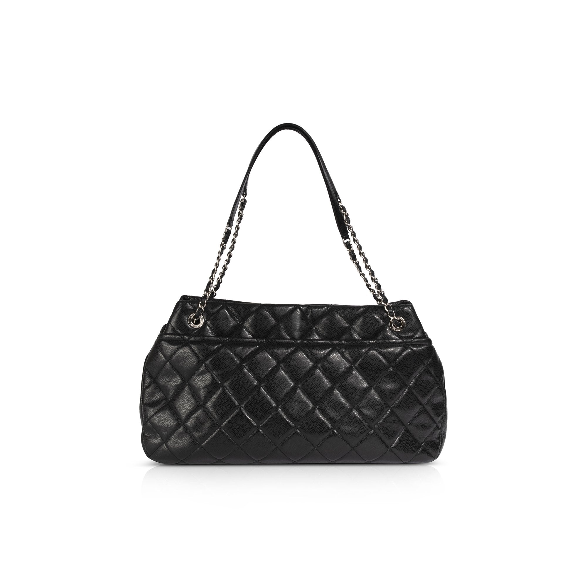 Chanel Black Caviar Timeless Soft Shopper Tote