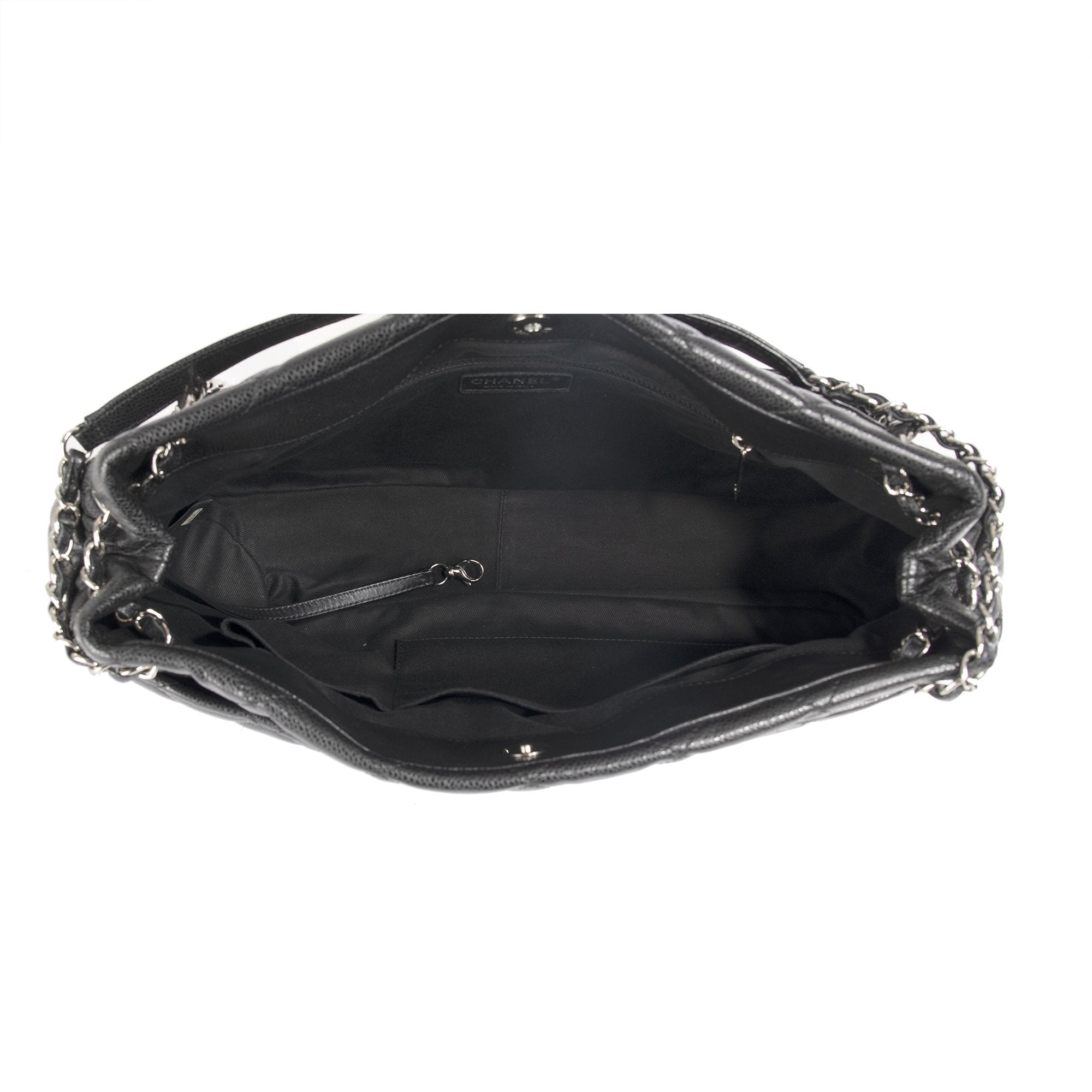 Chanel Black Caviar Timeless Soft Shopper Tote