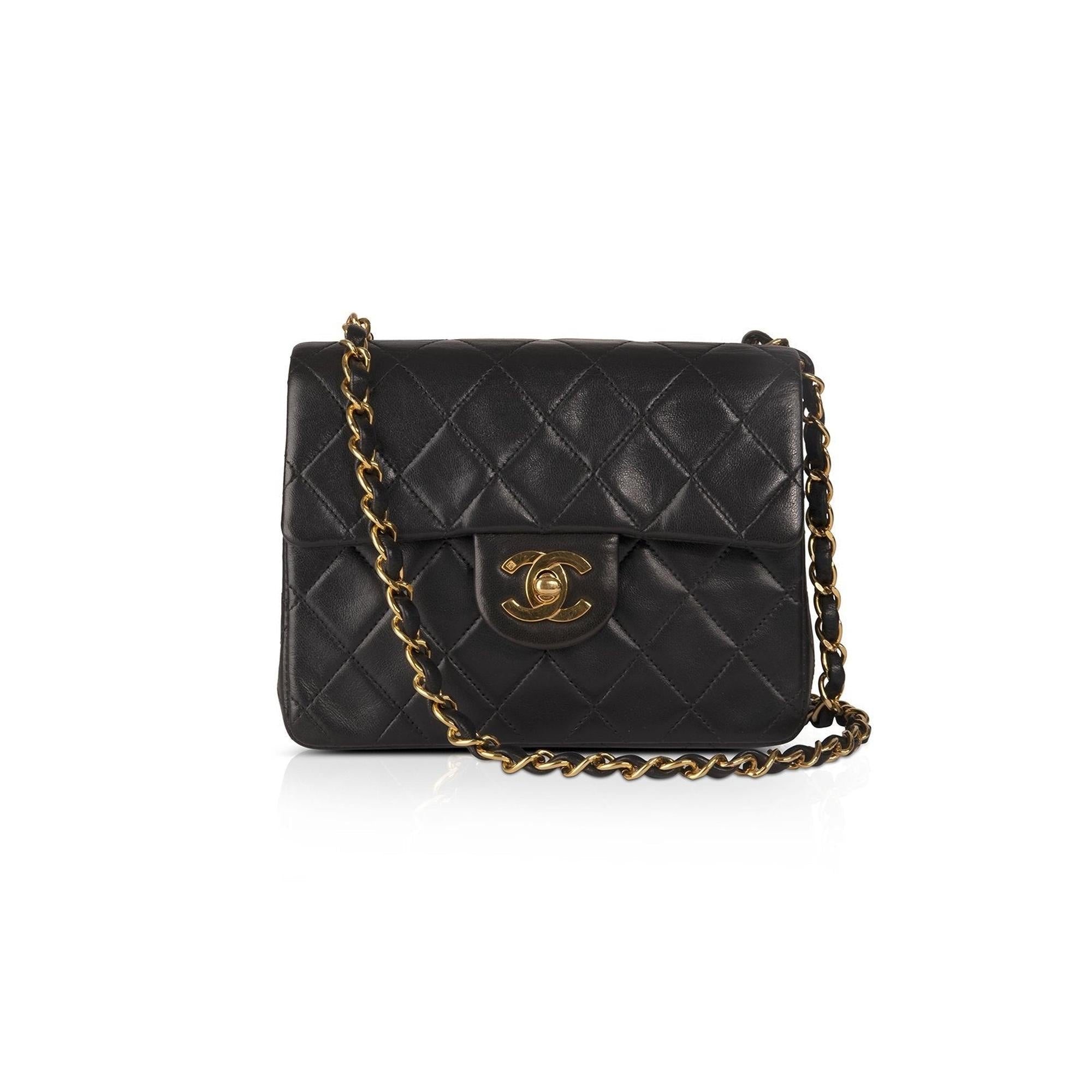 Chanel Black Classic Mini Square Flap Bag