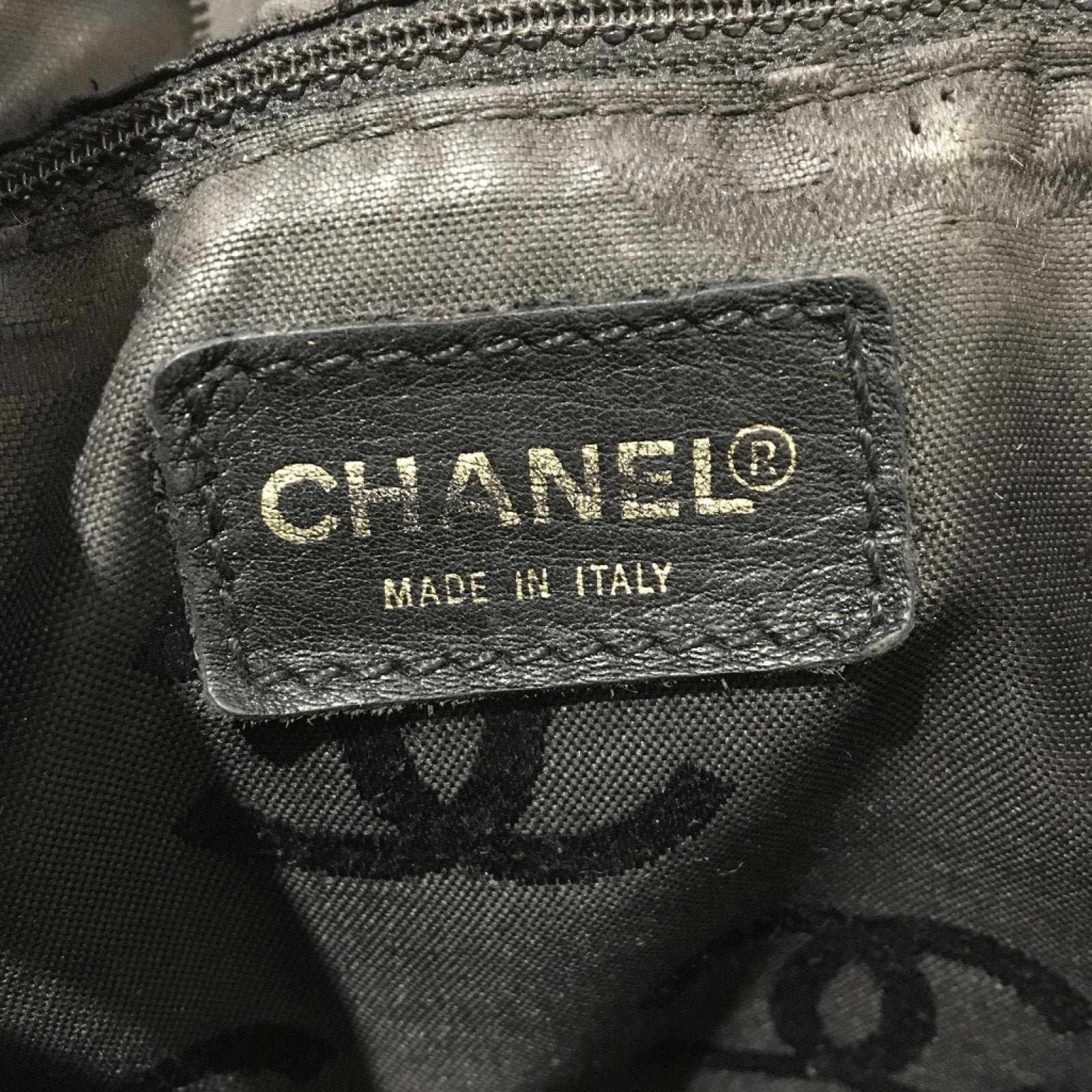 Chanel Black Diamond Stitch Tote
