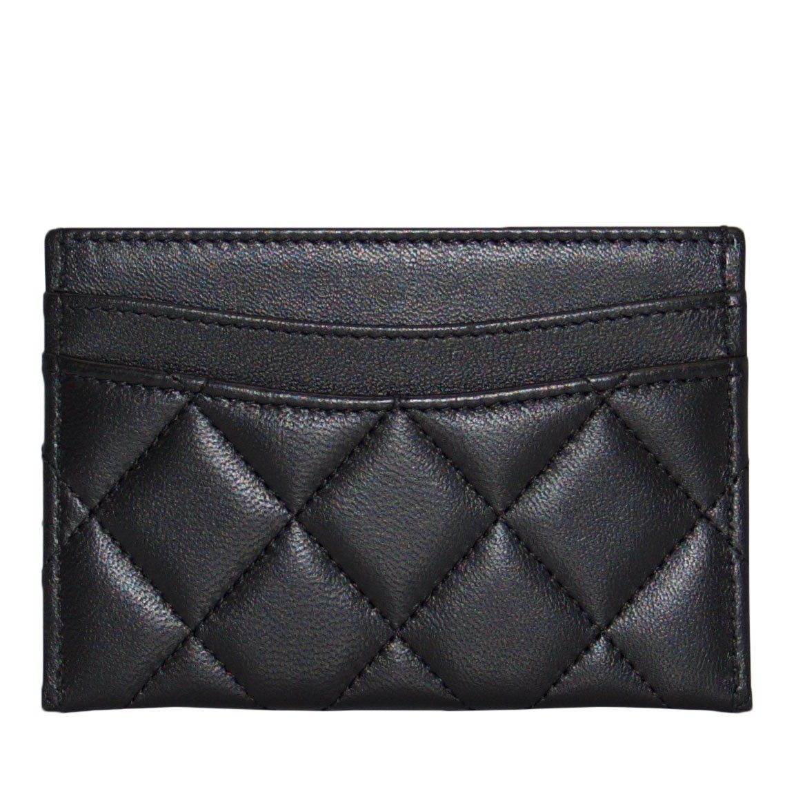 Chanel Black Lambskin Classic Card Holder