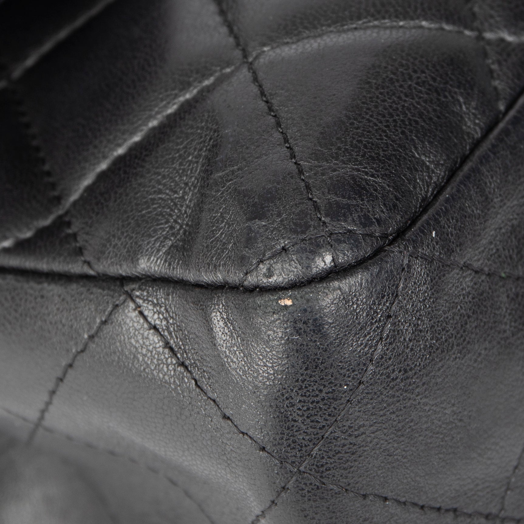 Chanel Black Lambskin Classic Jumbo Single Flap Bag