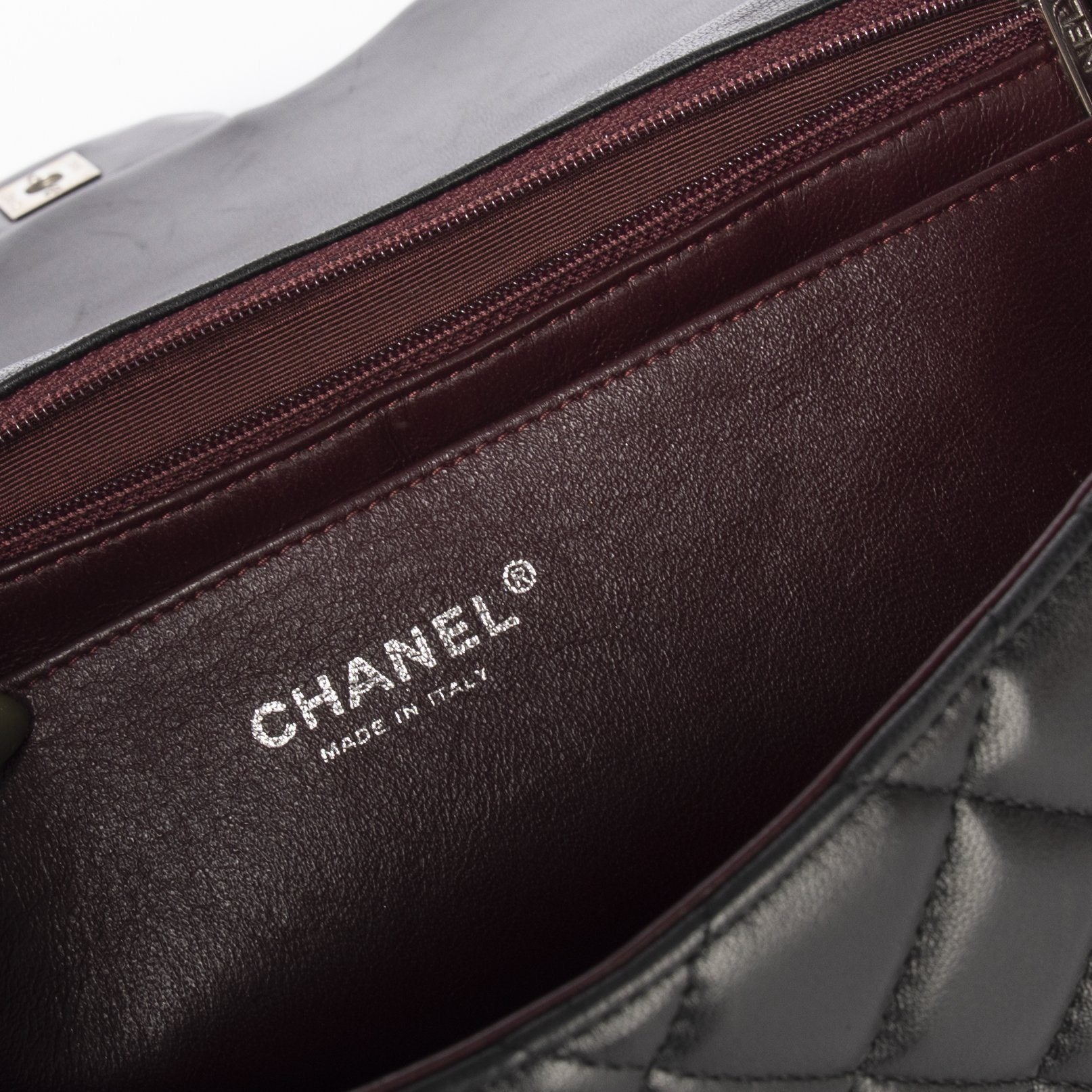 Chanel Black Lambskin Classic Jumbo Single Flap Bag