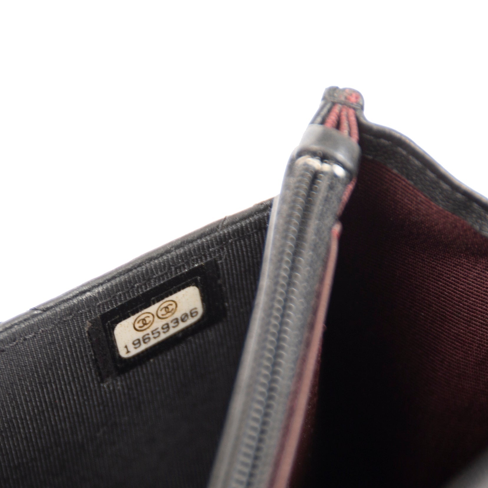 Chanel Black Lambskin Classic Wallet on Chain w/ Box