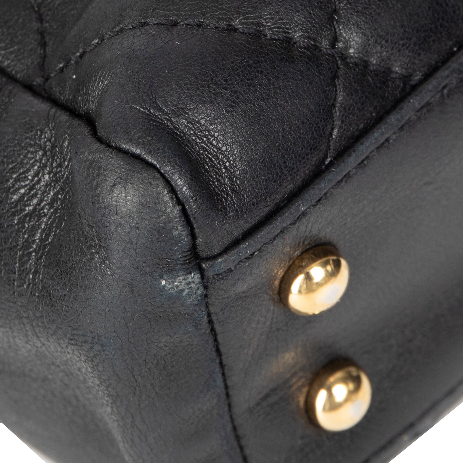 Chanel Black Leather Shopping Tote