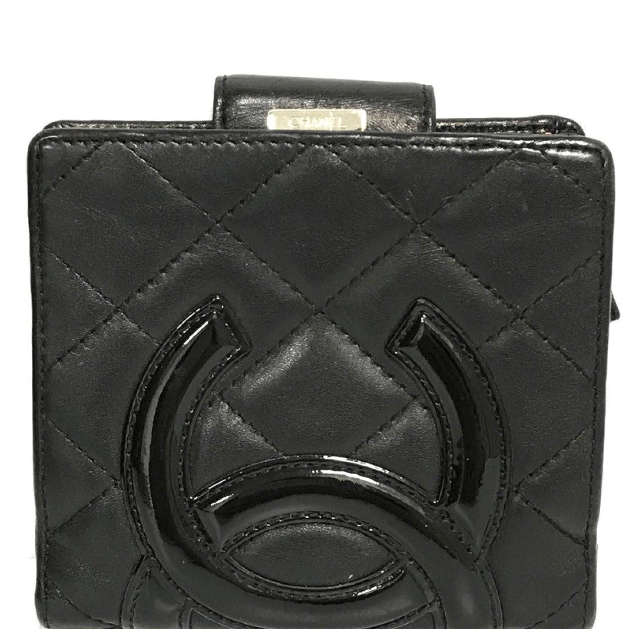 Chanel Black Ligne Cambon Bifold Wallet