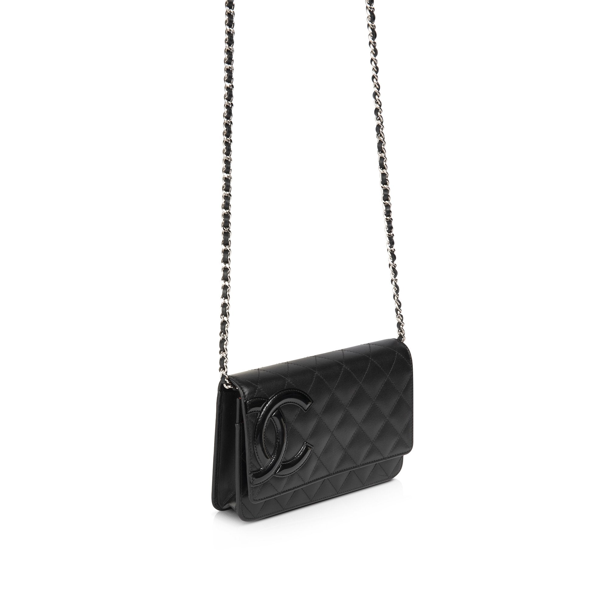 Chanel Black Ligne Cambon Wallet on Chain w/ Authenticity Card
