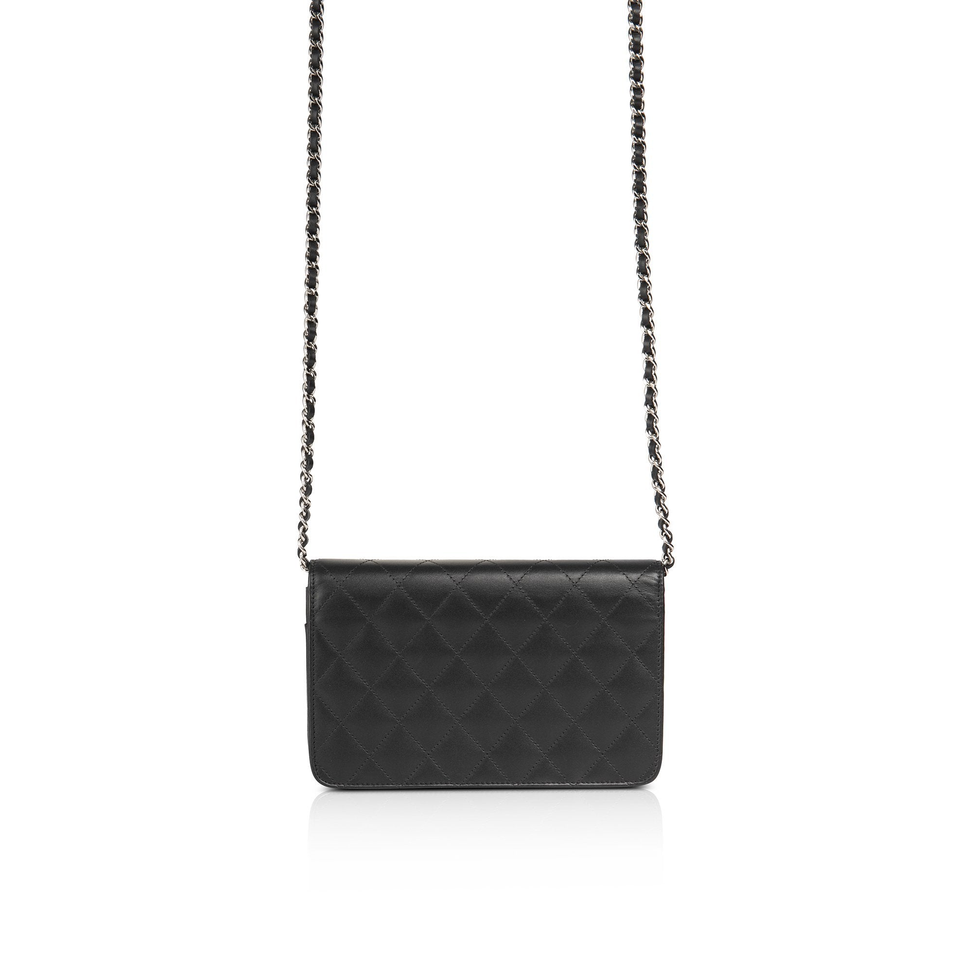 Chanel Black Ligne Cambon Wallet on Chain w/ Authenticity Card