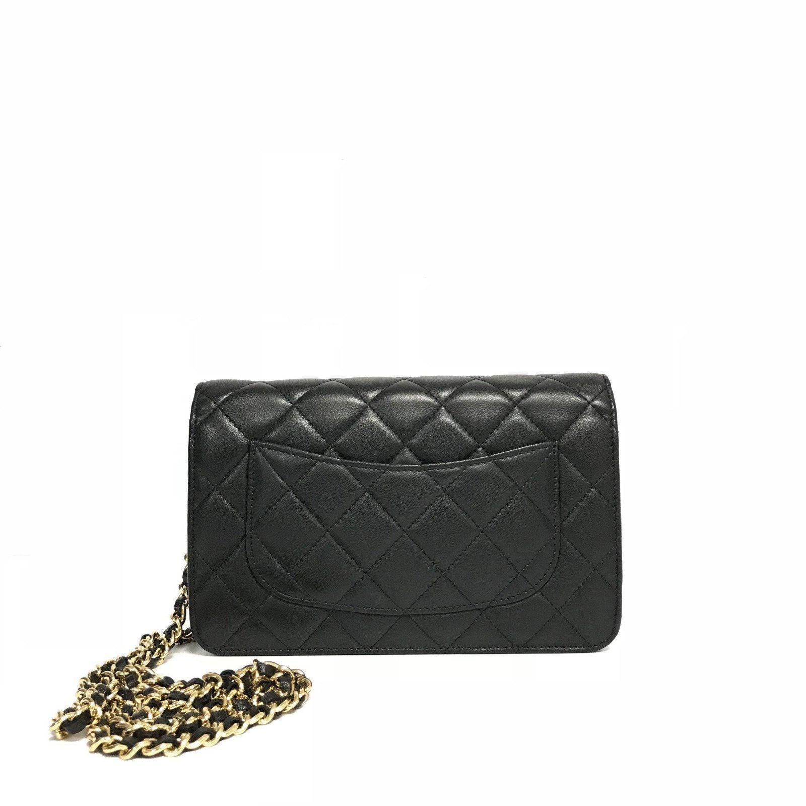 Chanel Black Quilted Lambskin WOC