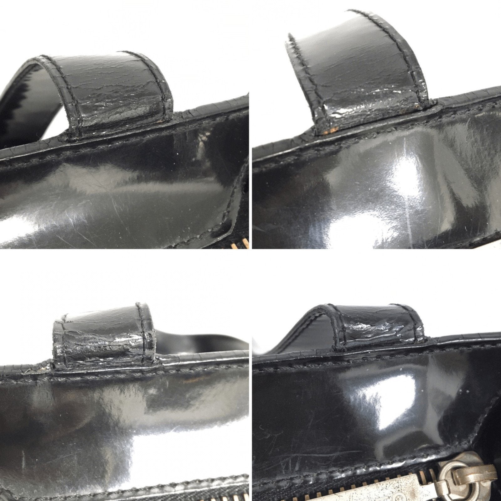 Chanel Black Vintage Vinyl Shopper Bag