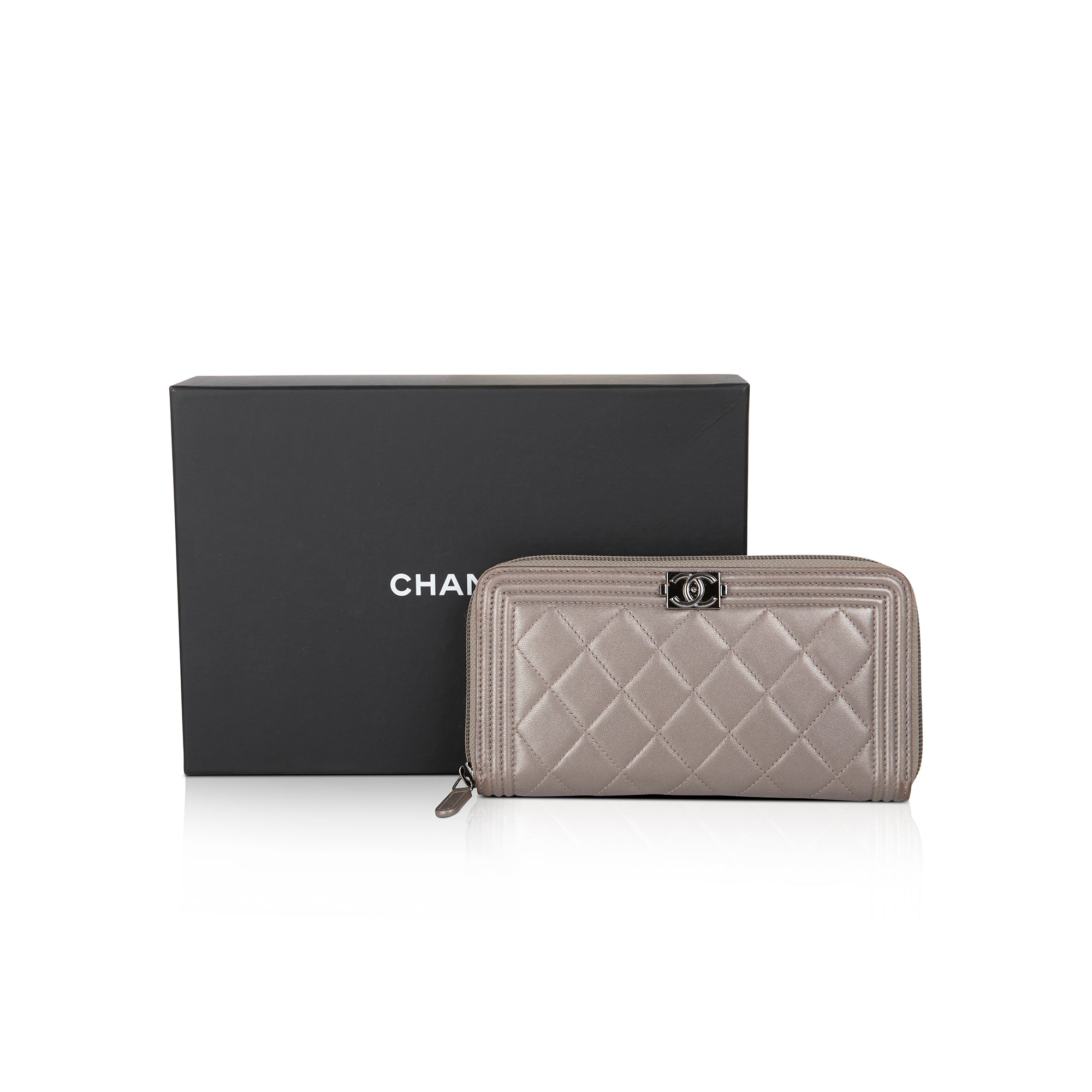 Chanel Boy Continental Wallet w/ Box
