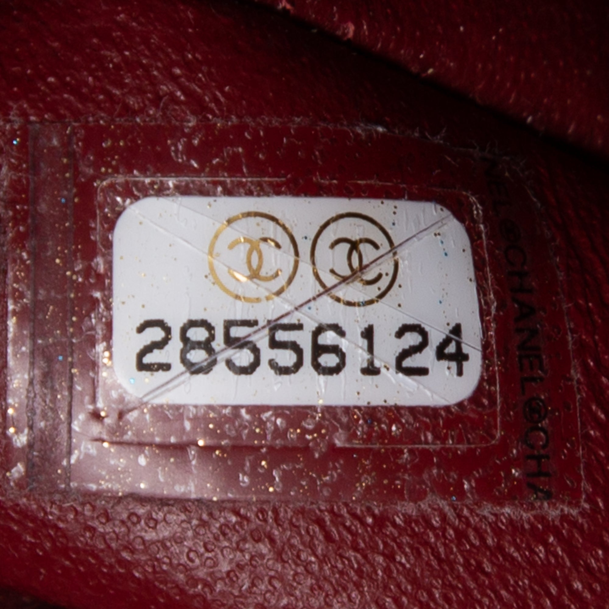 Chanel Burgundy Caviar Small Classic Double Flap Bag w/ Box & Authenticity Card