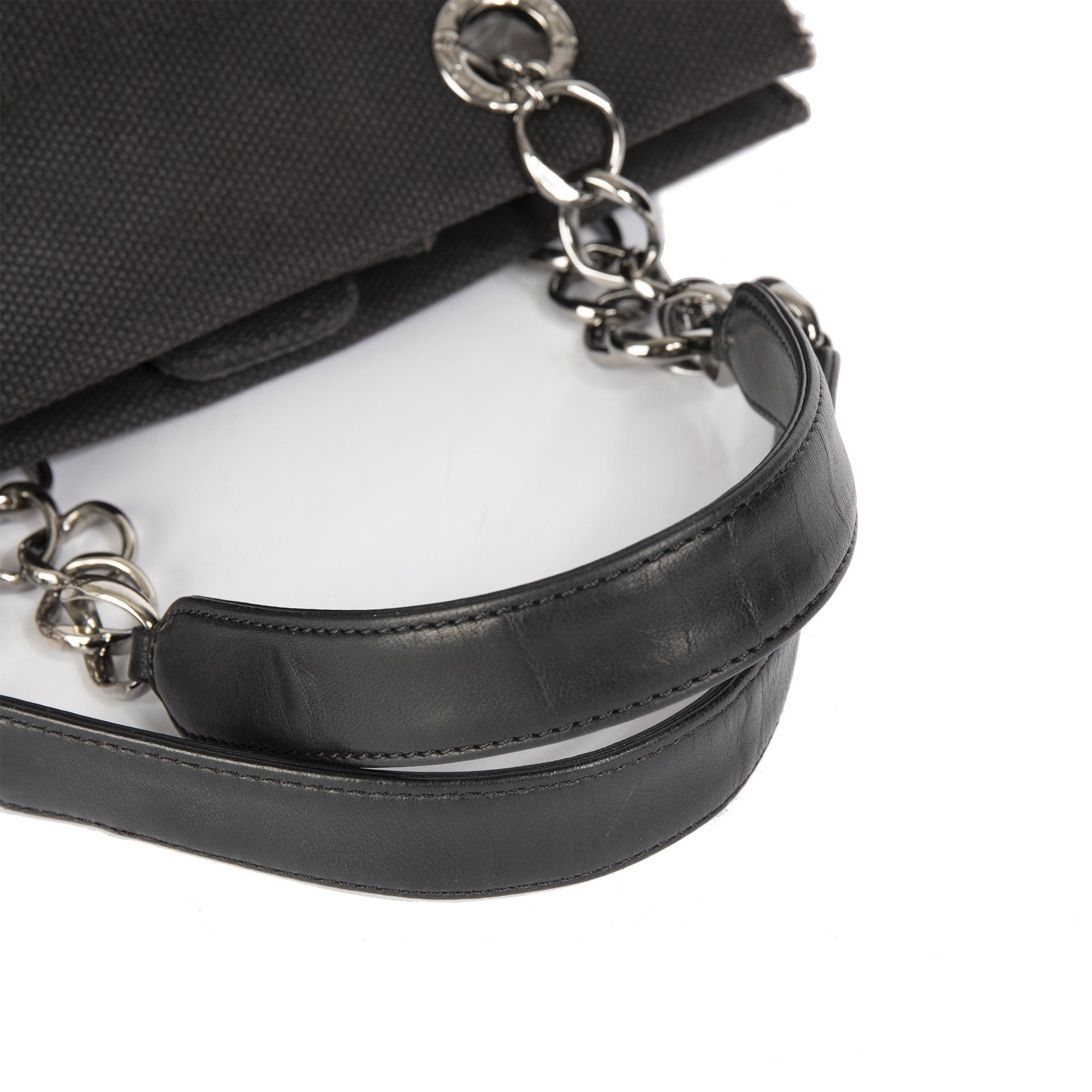 Chanel CC Canvas & Leather Chain Tote