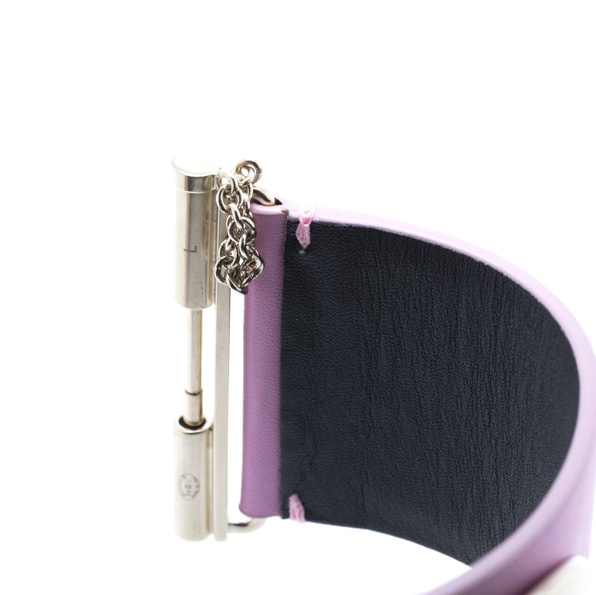 Chanel CC Leather Wrap Bracelet