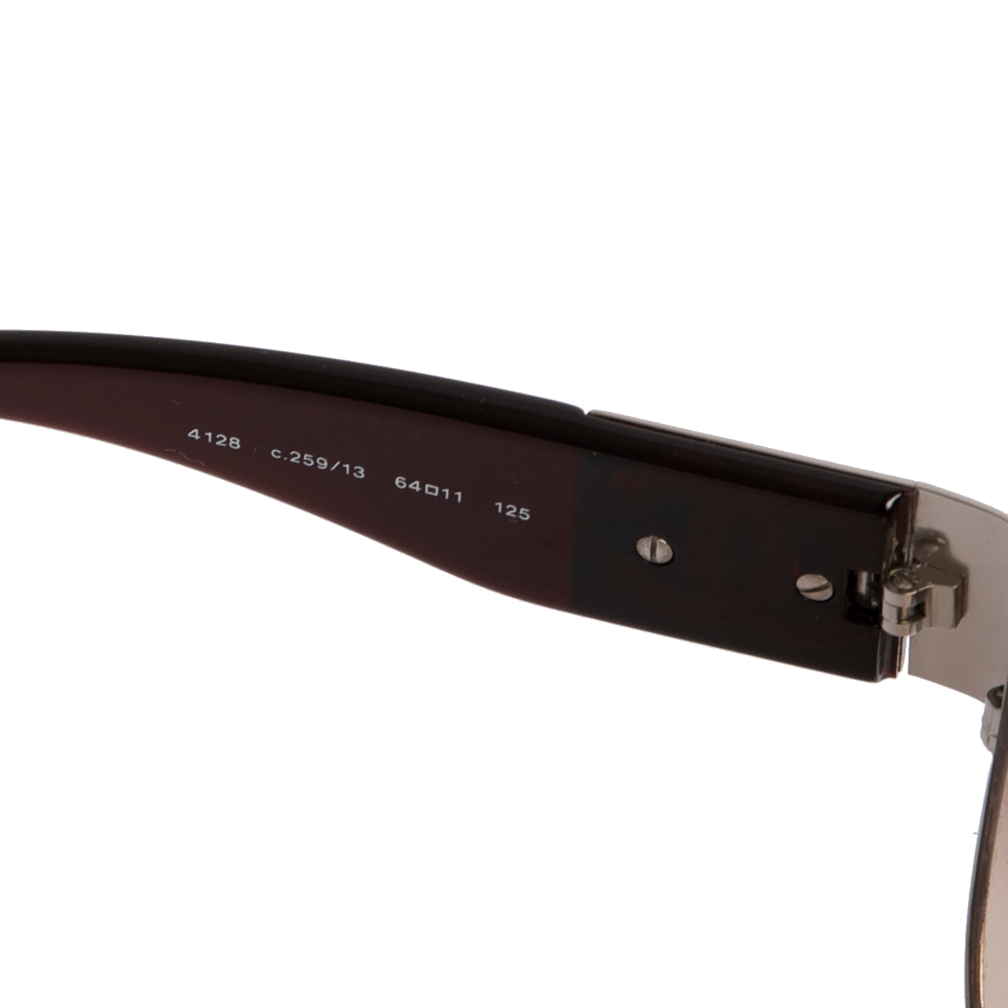 Chanel CC Logo Wrap Aviator Sunglasses w/ Case