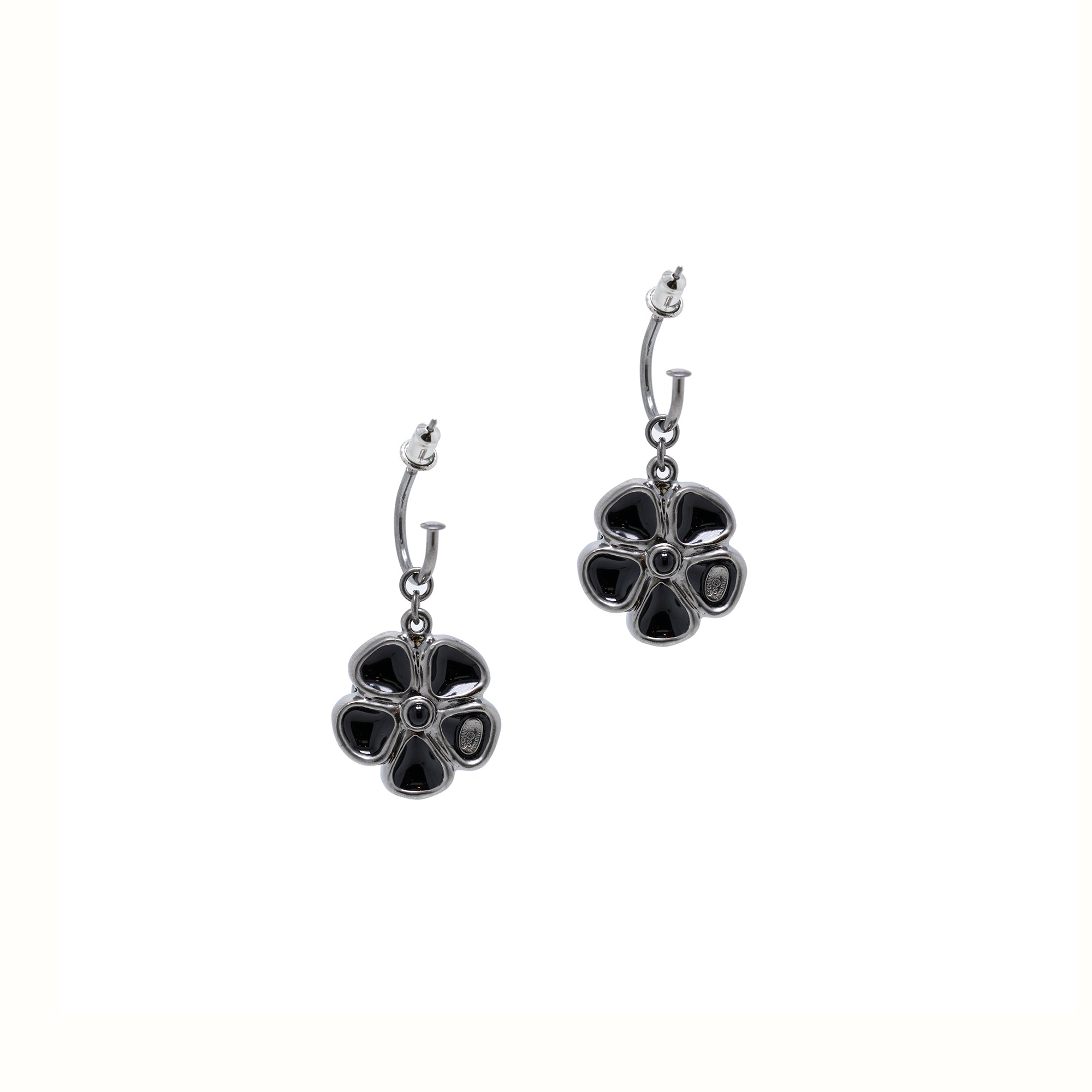 Chanel Camelia Drop Earrings