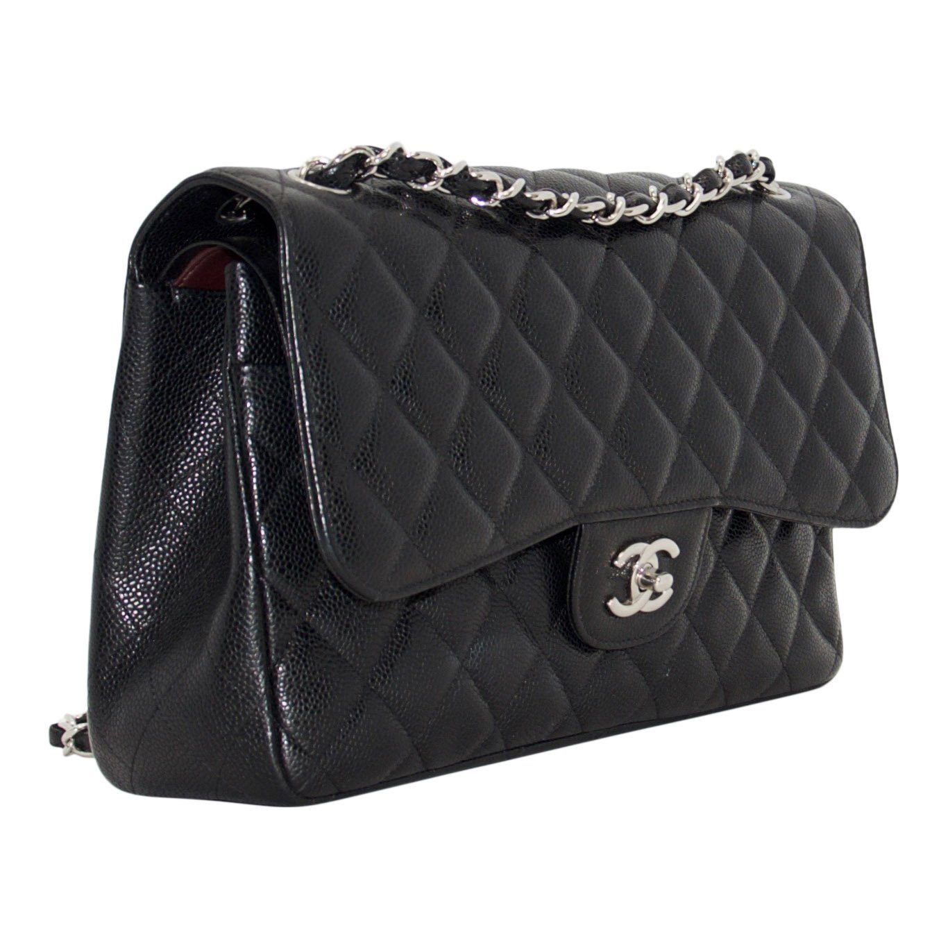 Chanel Caviar Classic Jumbo Double Flap Bag