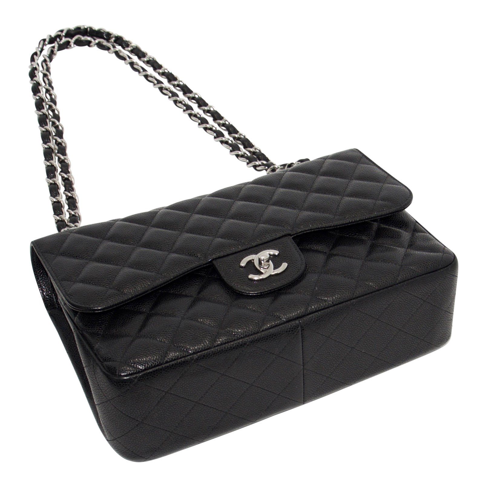 Chanel Caviar Classic Jumbo Double Flap Bag