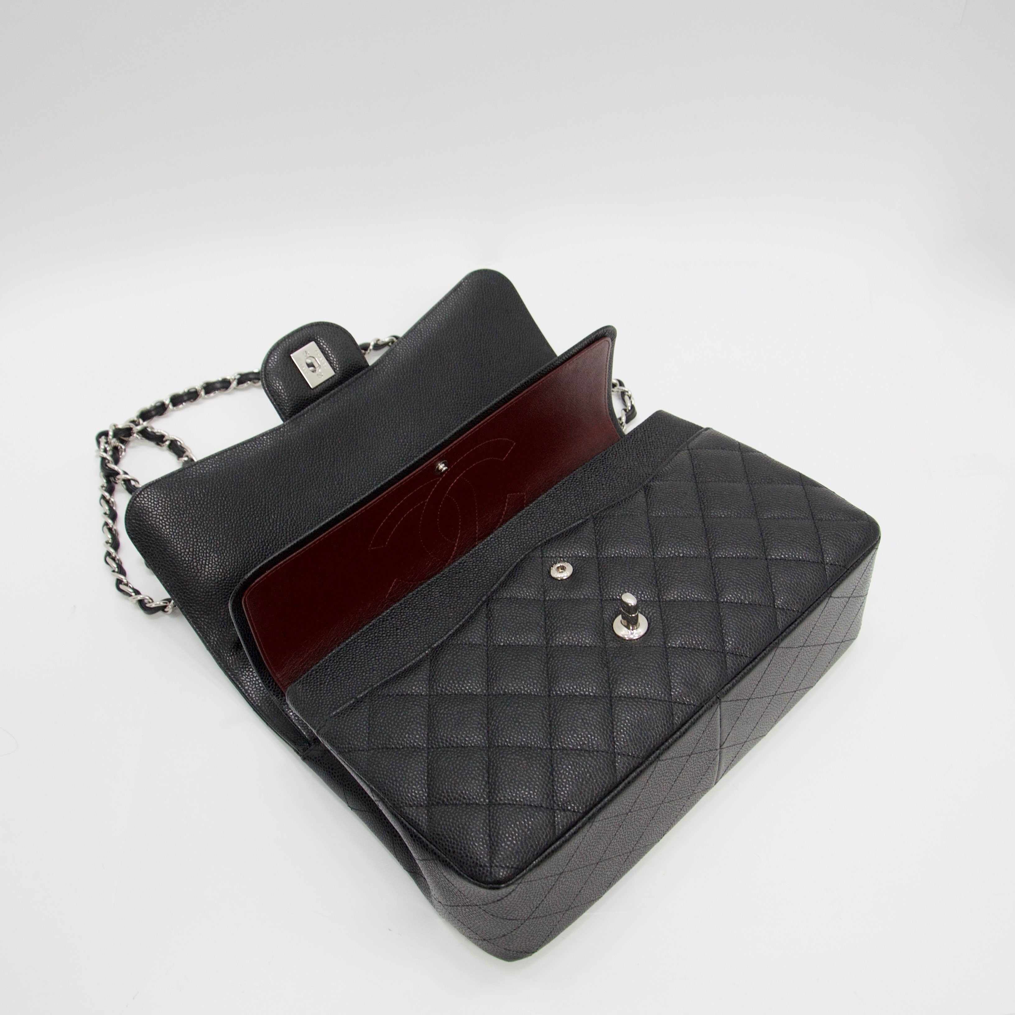 Chanel Caviar Classic Jumbo Double Flap Bag