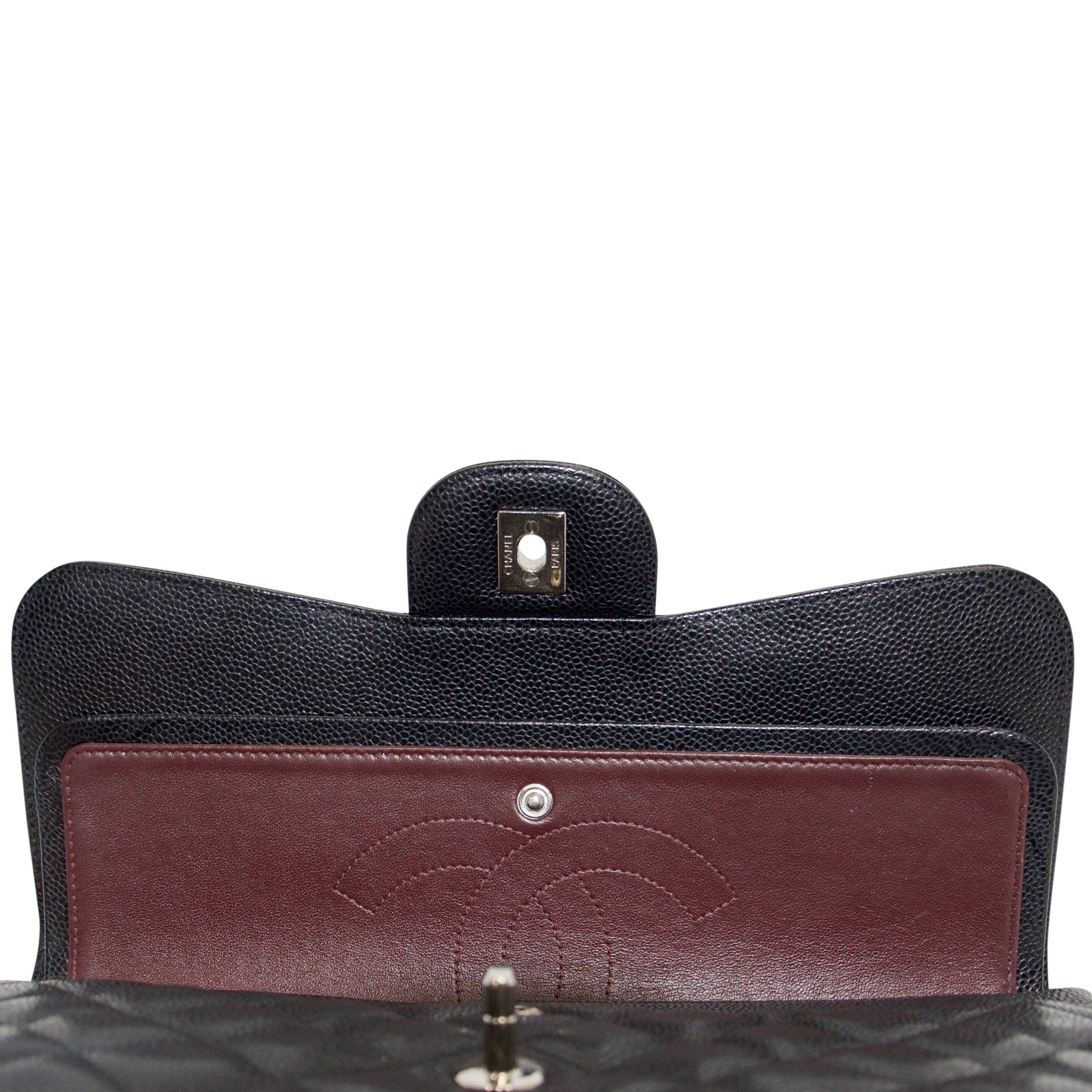 Chanel Caviar Classic Jumbo Double Flap Bag