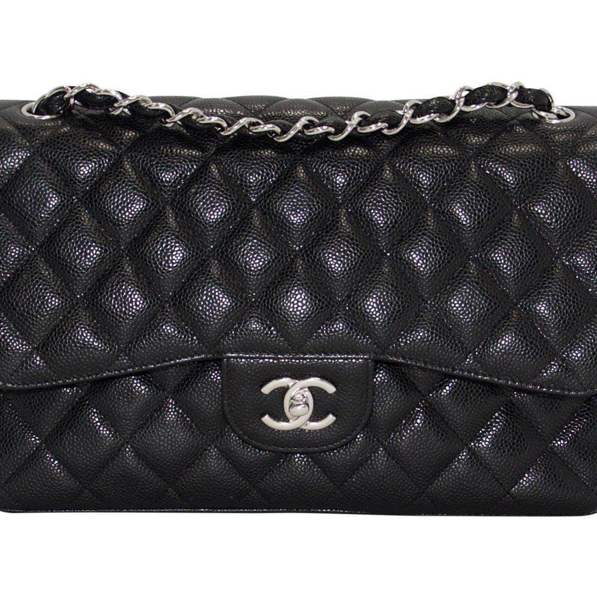Chanel Caviar Classic Jumbo Double Flap Bag