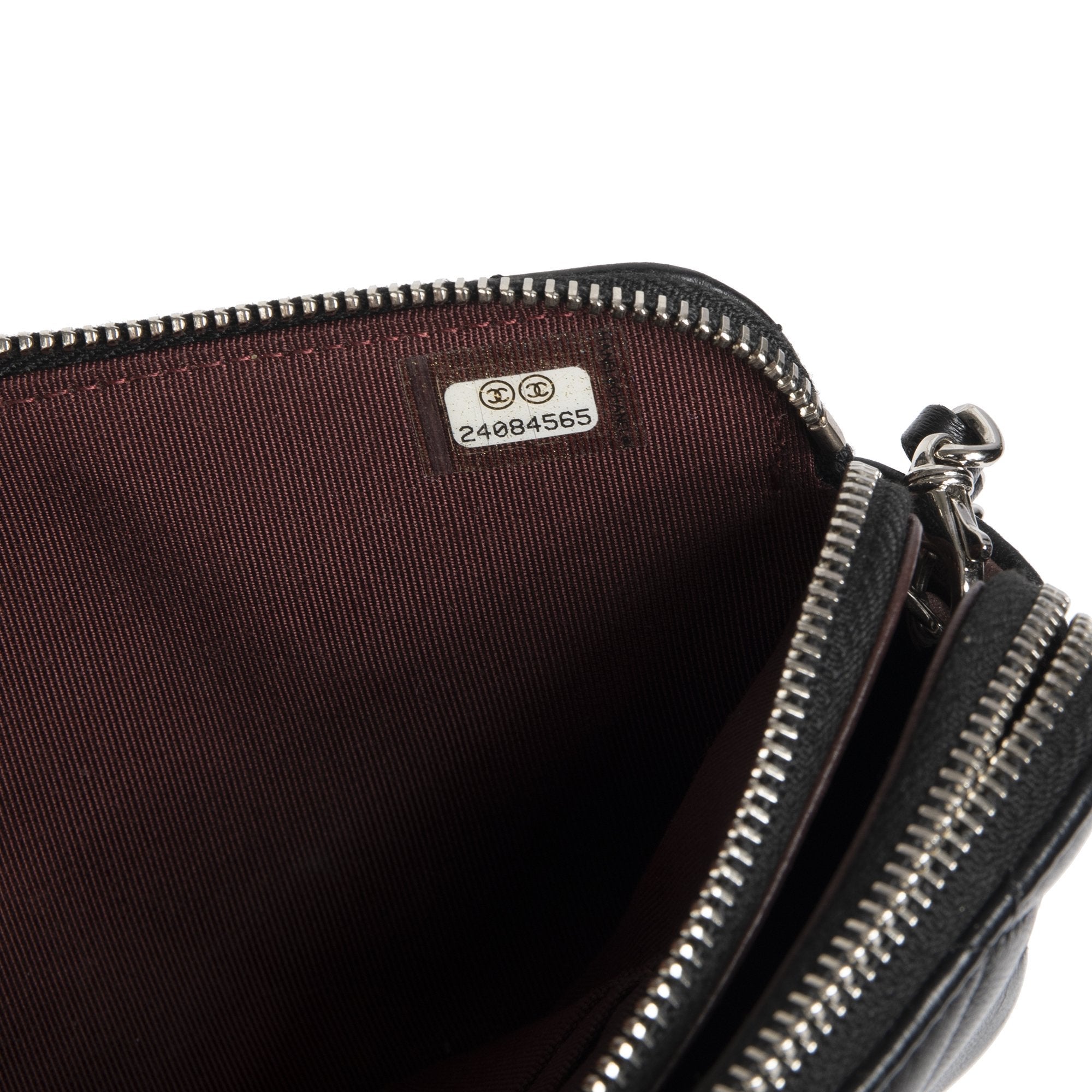 Chanel Classic Double Zip Wallet on Chain w/ Box & Authenticity Card