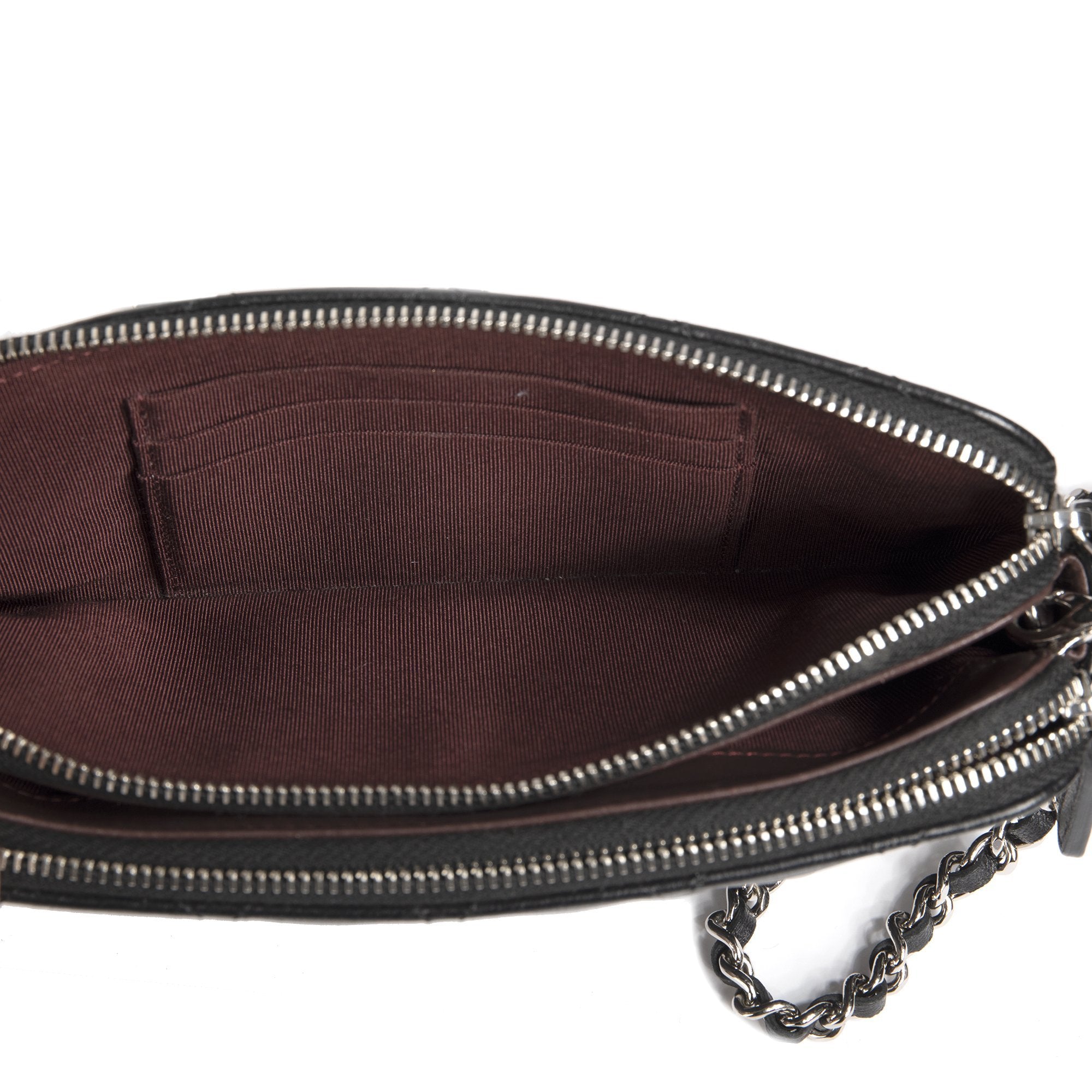 Chanel Classic Double Zip Wallet on Chain w/ Box & Authenticity Card