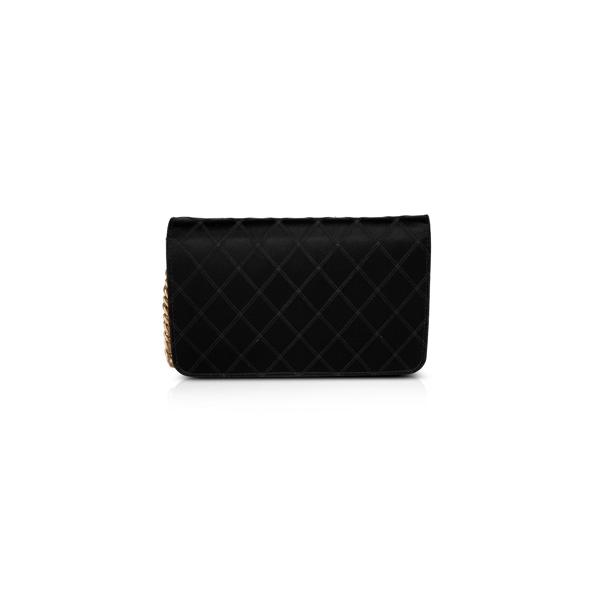 Chanel Classic Satin Wallet on Chain w/ Authenticity Card