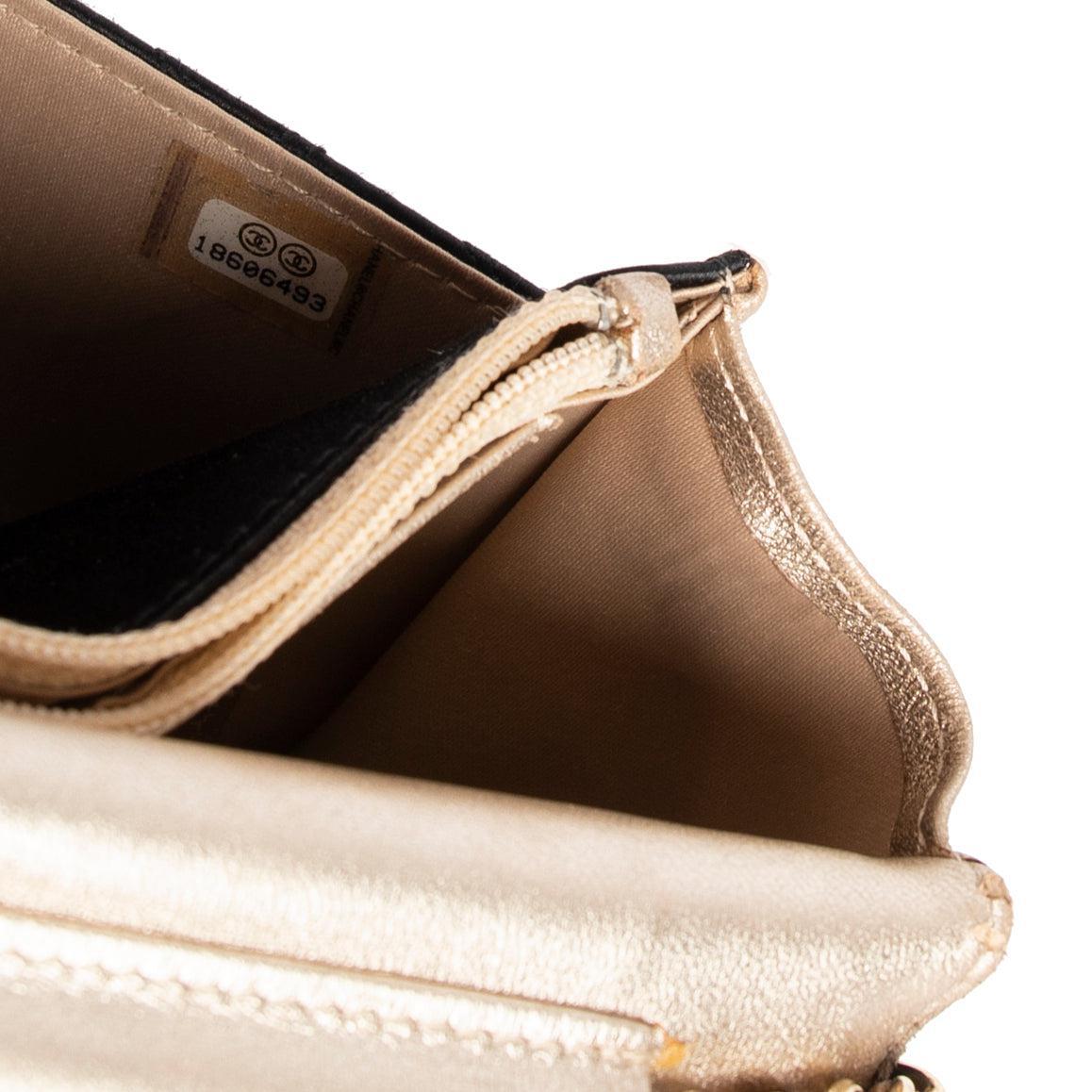 Chanel Classic Satin Wallet on Chain w/ Authenticity Card