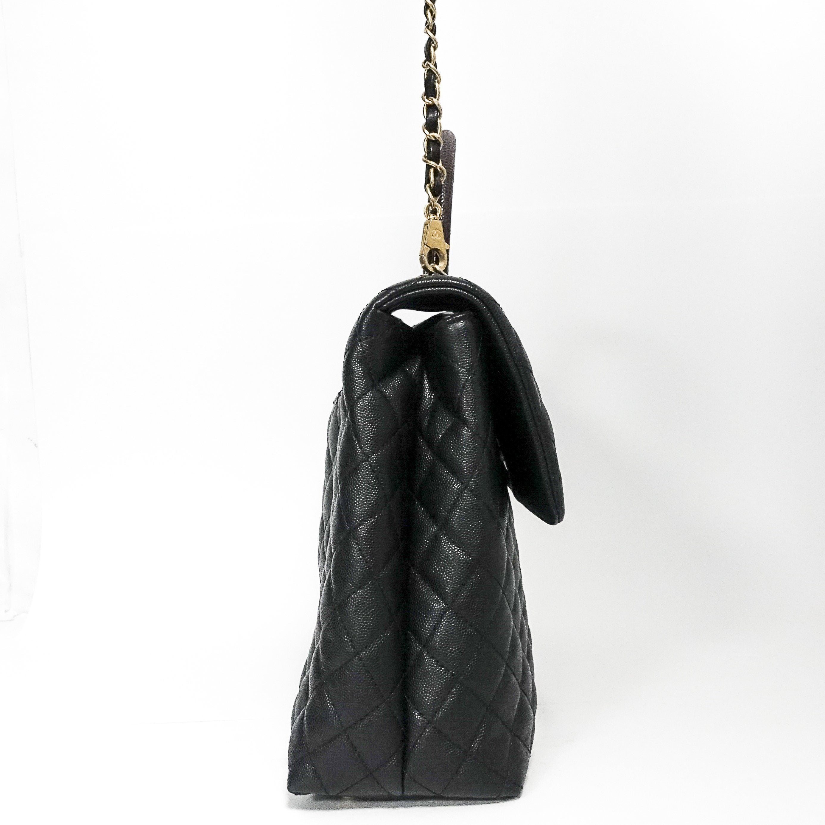 Chanel Coco Lizard Handle Bag