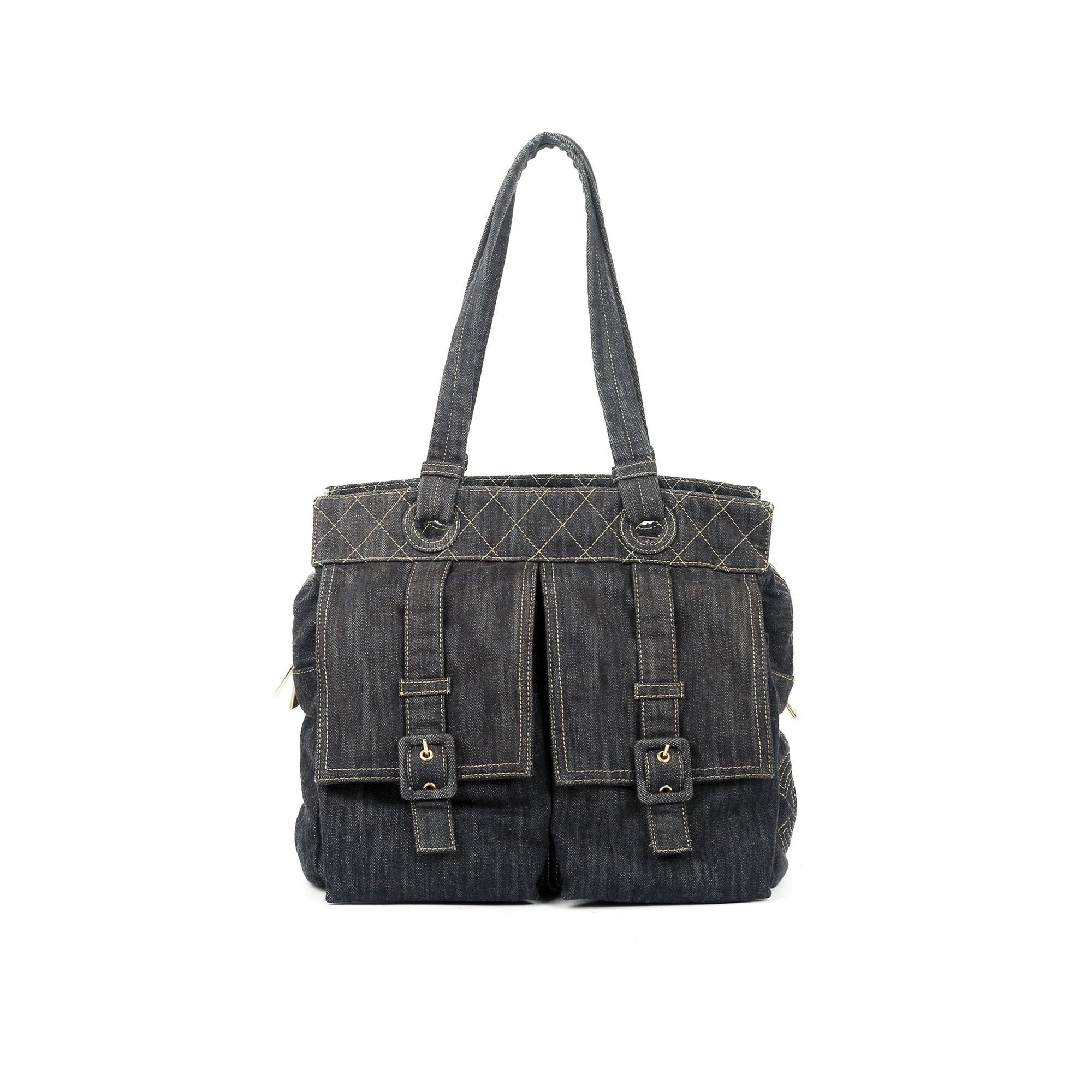 Chanel Denim Front Pocket Tote
