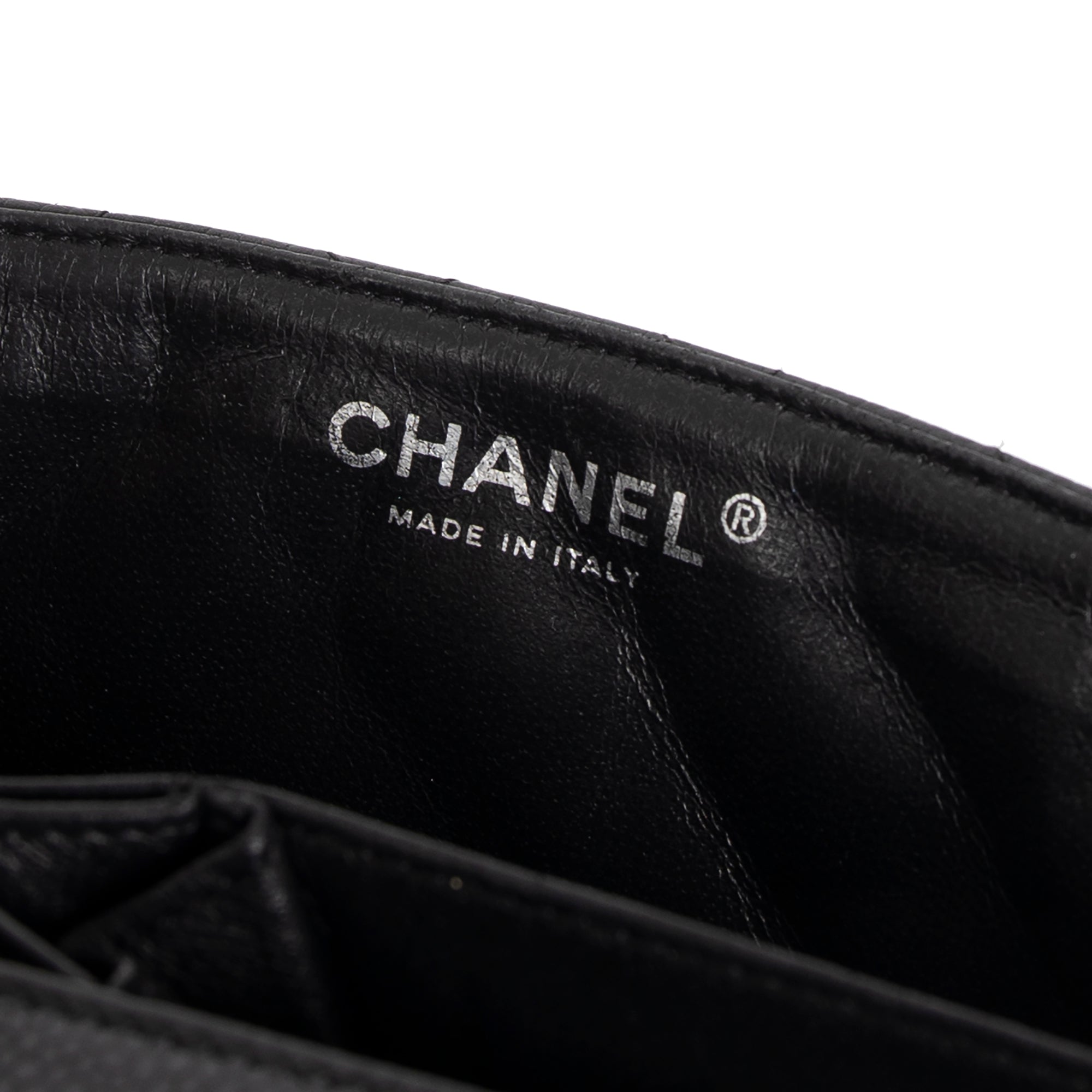 Chanel East/West Classic Single Flap Bag w/ Authenticity Card