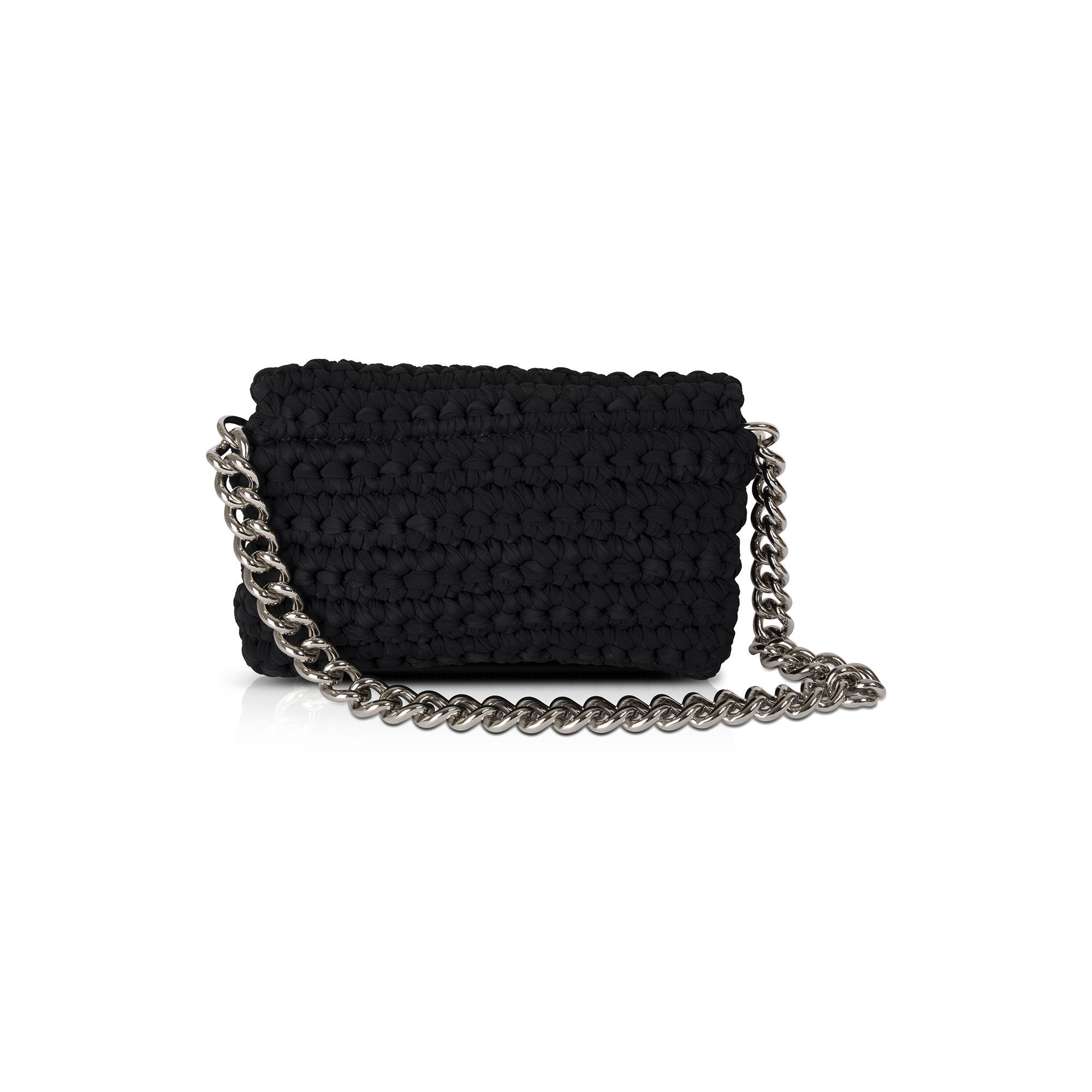 Chanel Fancy Crochet Flap Bag