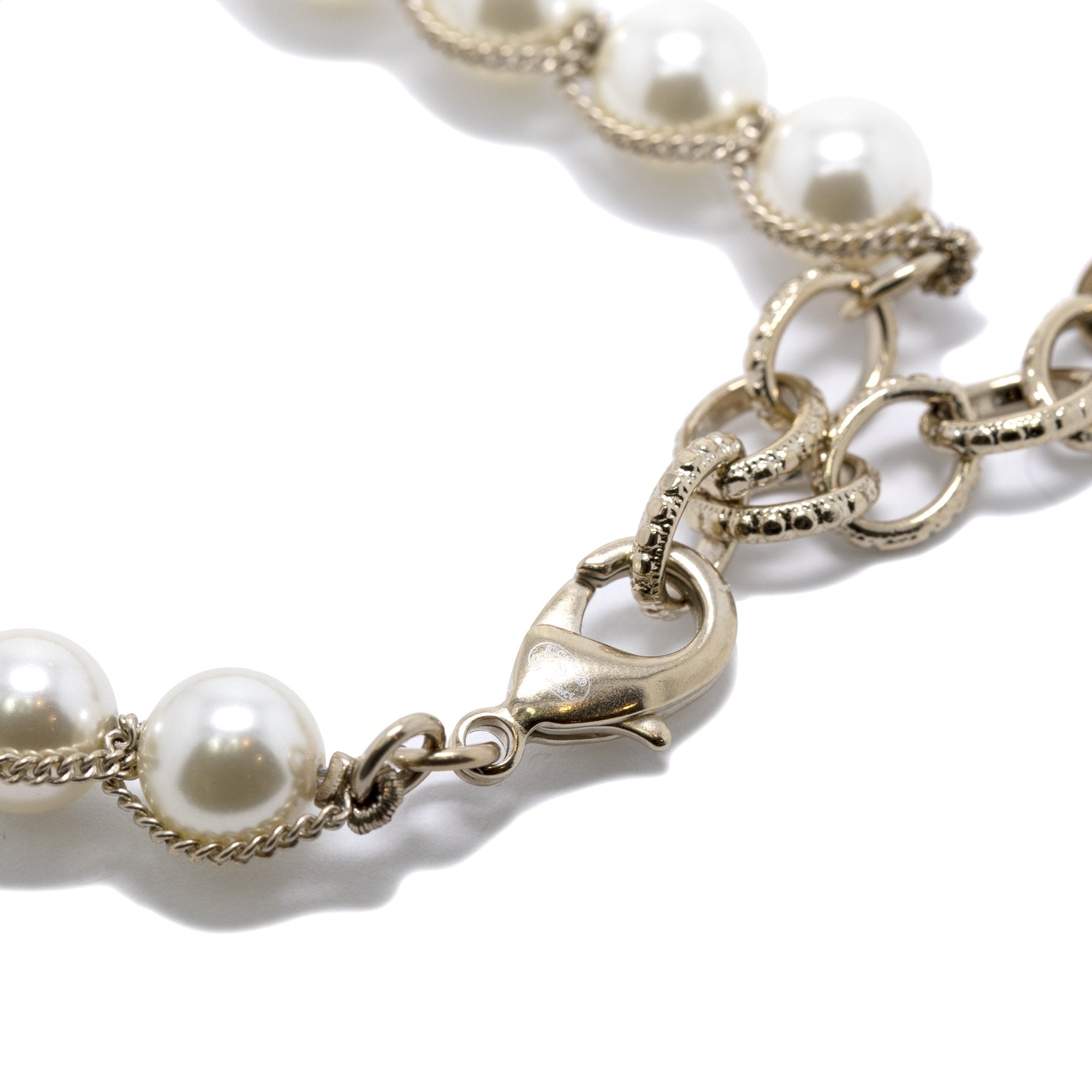 Chanel Faux Pearl CC Bracelet