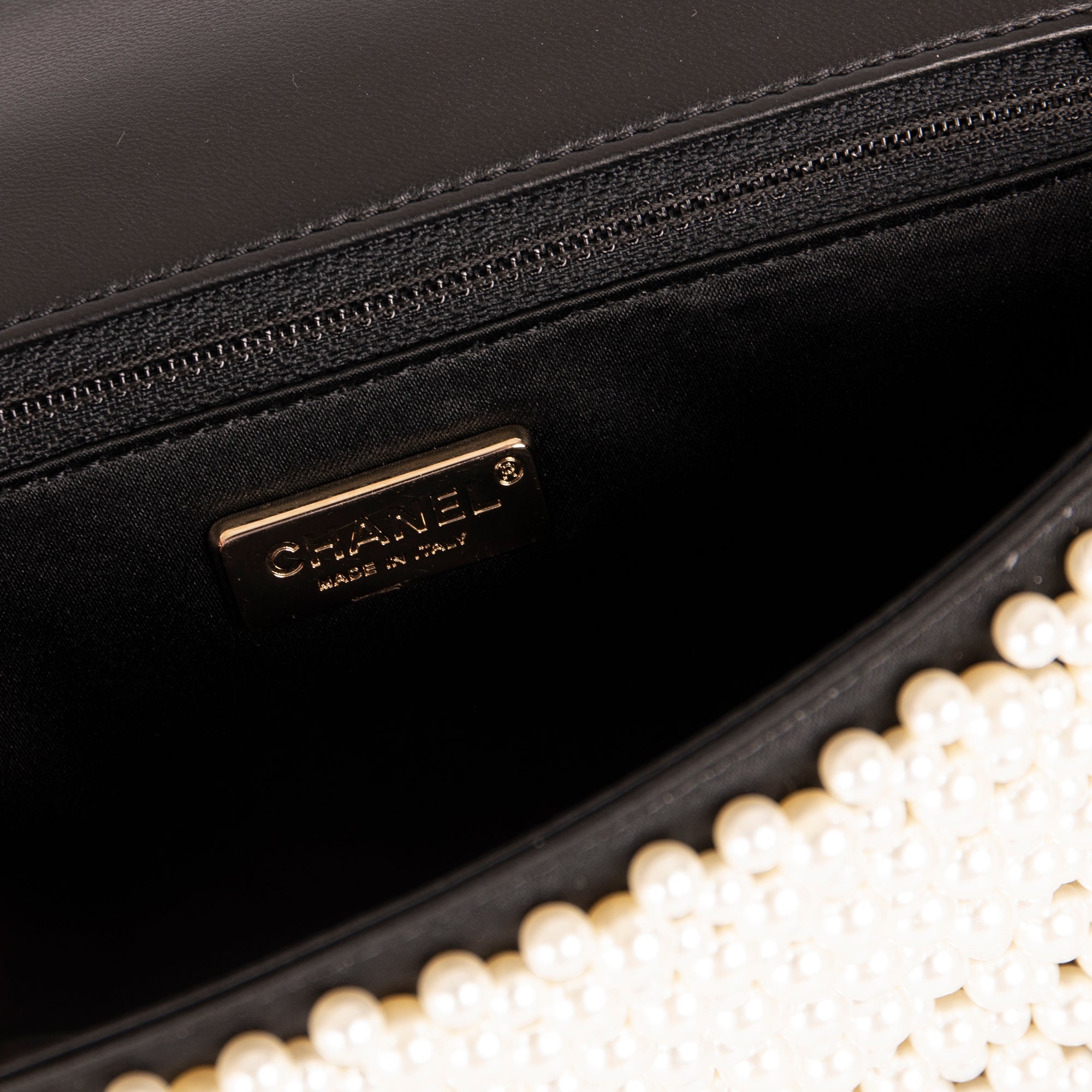 Chanel Faux Pearl CC Flap Bag