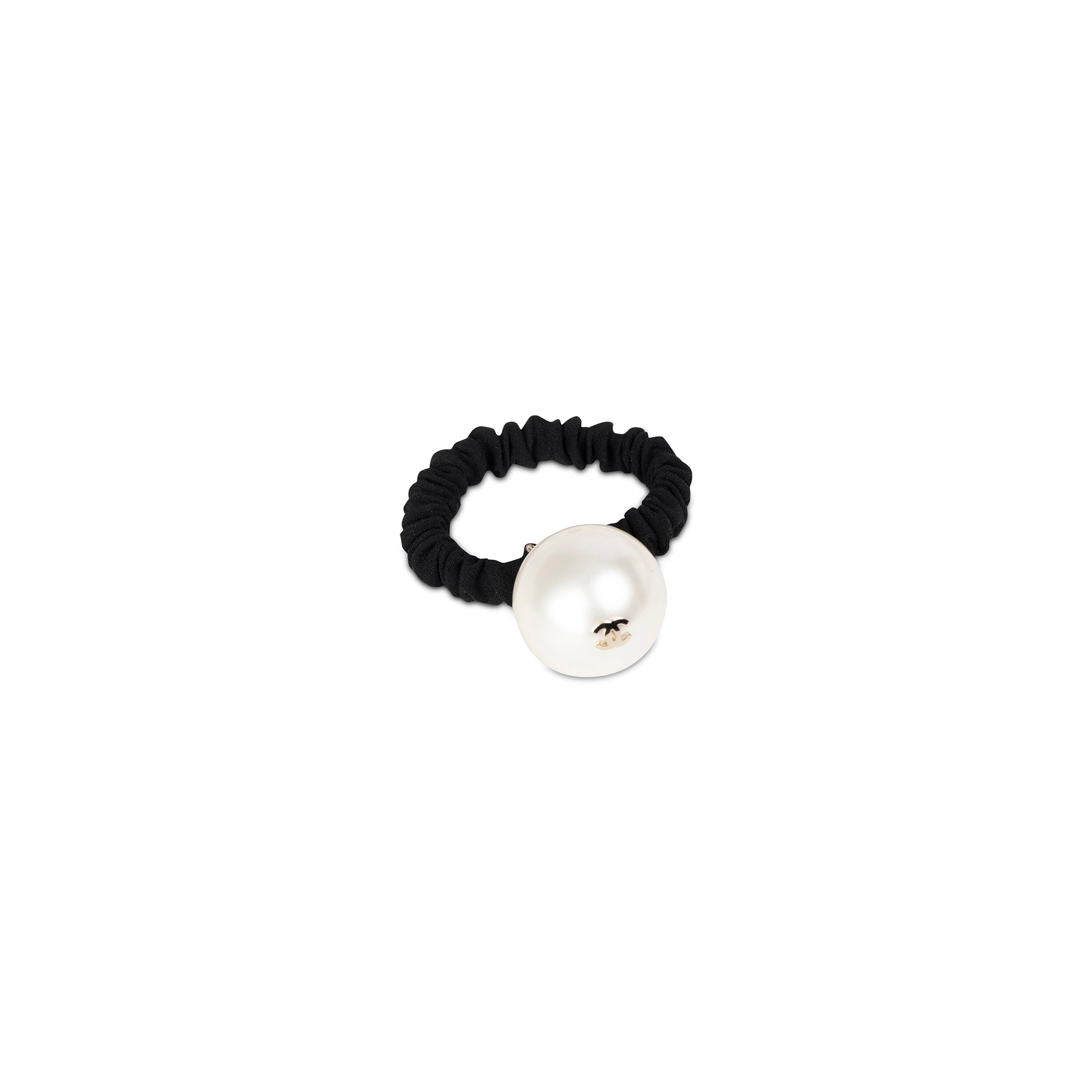 Chanel Faux Pearl CC Hair Scrunchie w/ Box