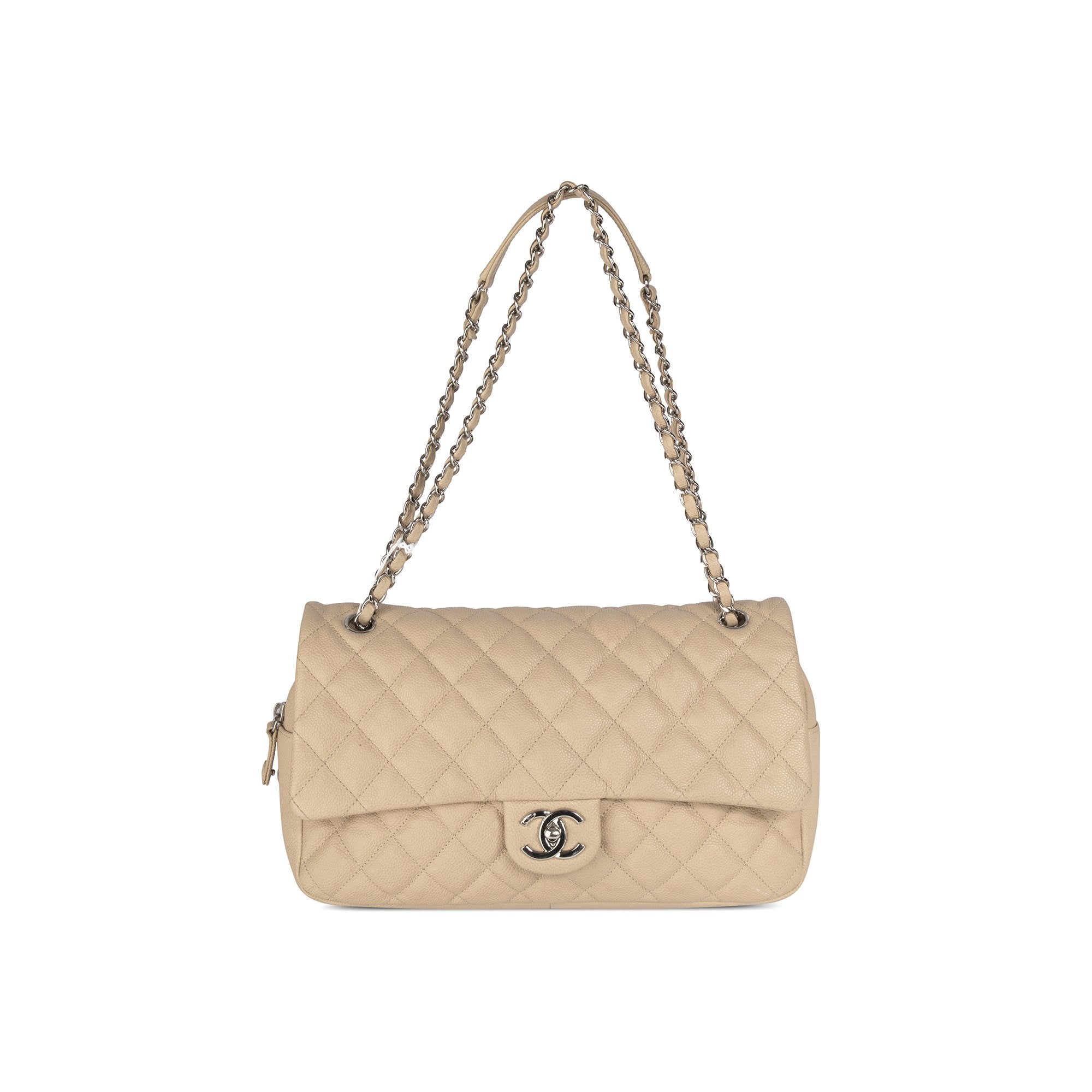 Chanel Jumbo Caviar Easy Flap Bag w/ Box