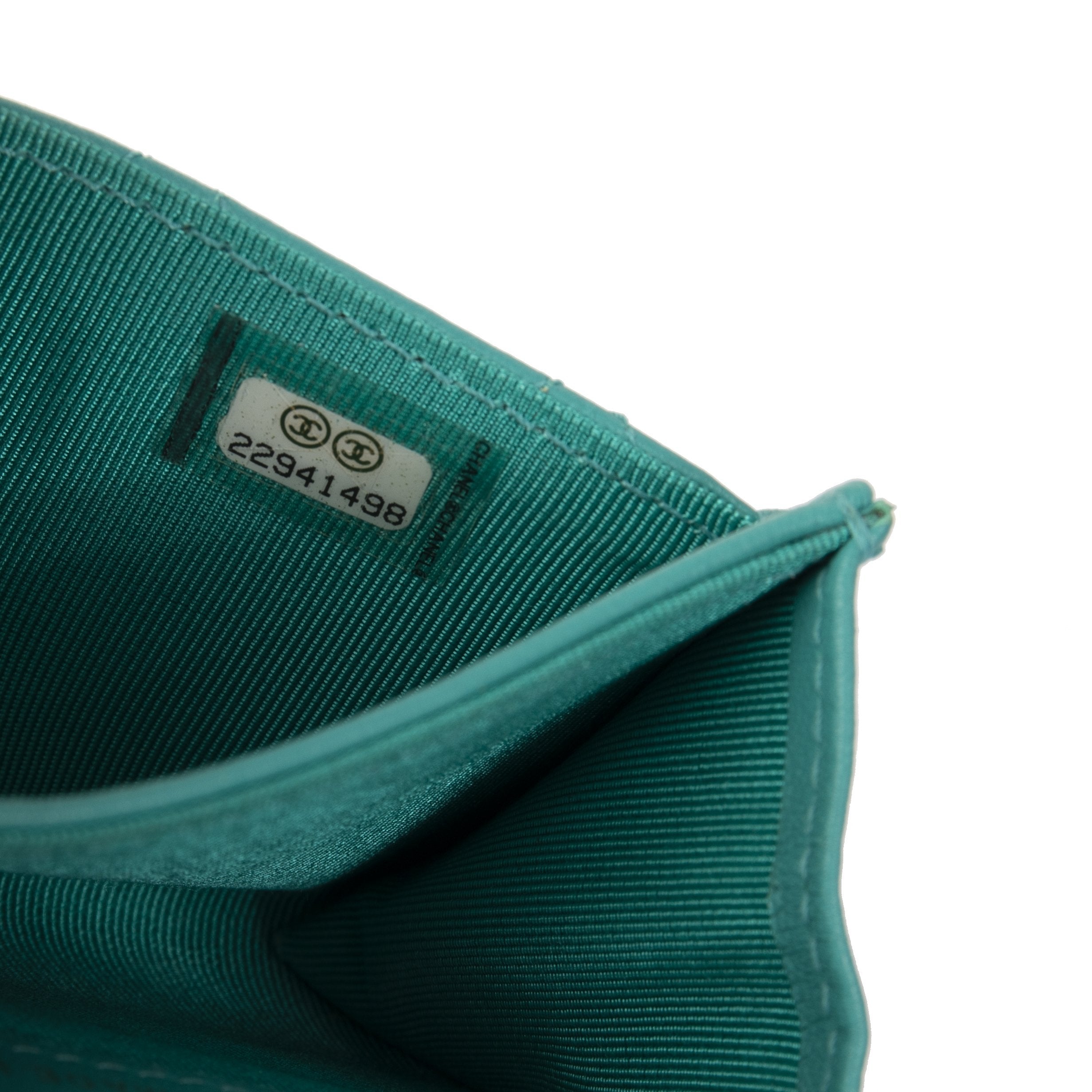 Chanel Lambskin Classic Card Holder w/ Box