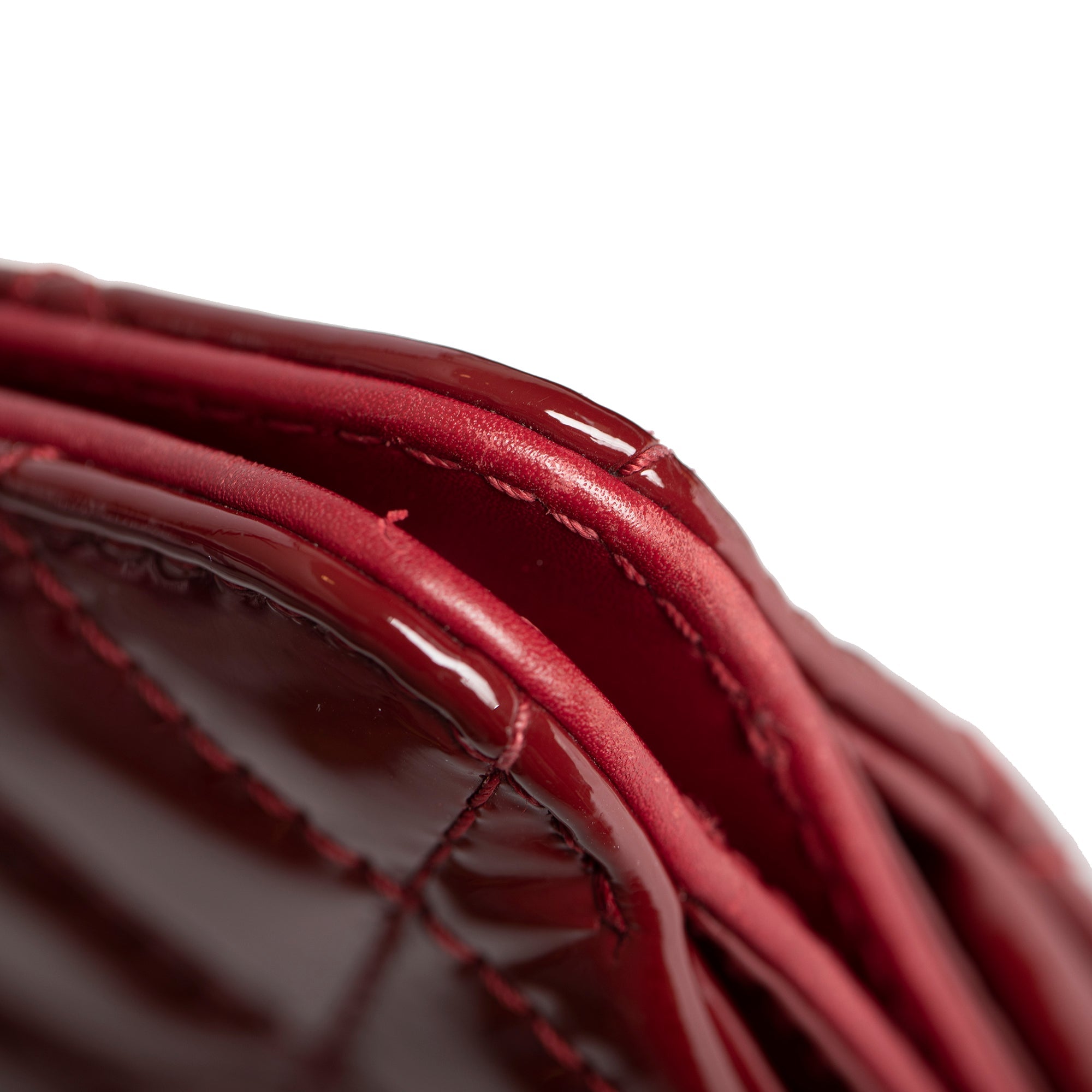 Chanel Large Patent Leather Timeless CC Frame Clutch w/ Authenticity Card