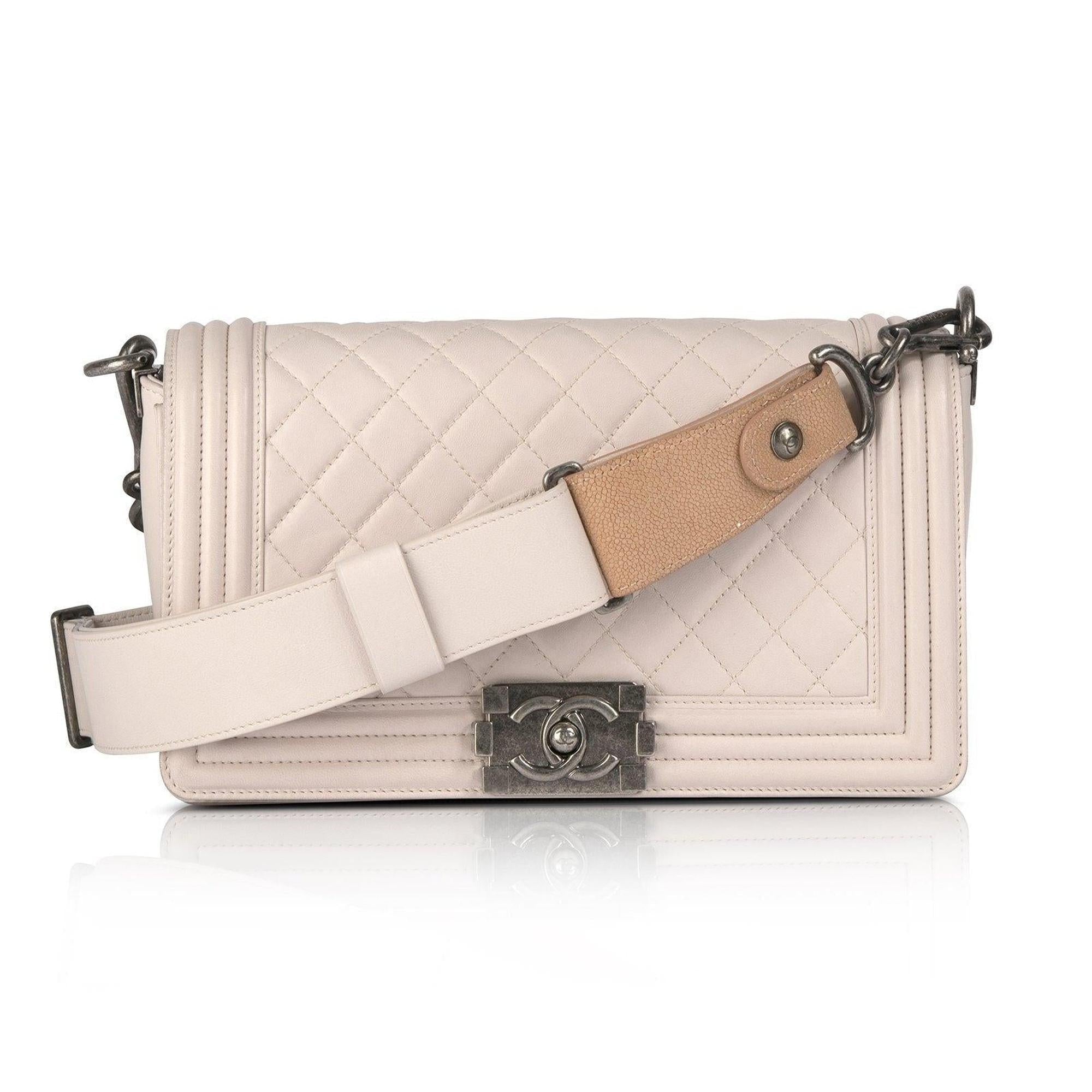 Chanel Light Pink Medium Boy Bag w/ Box