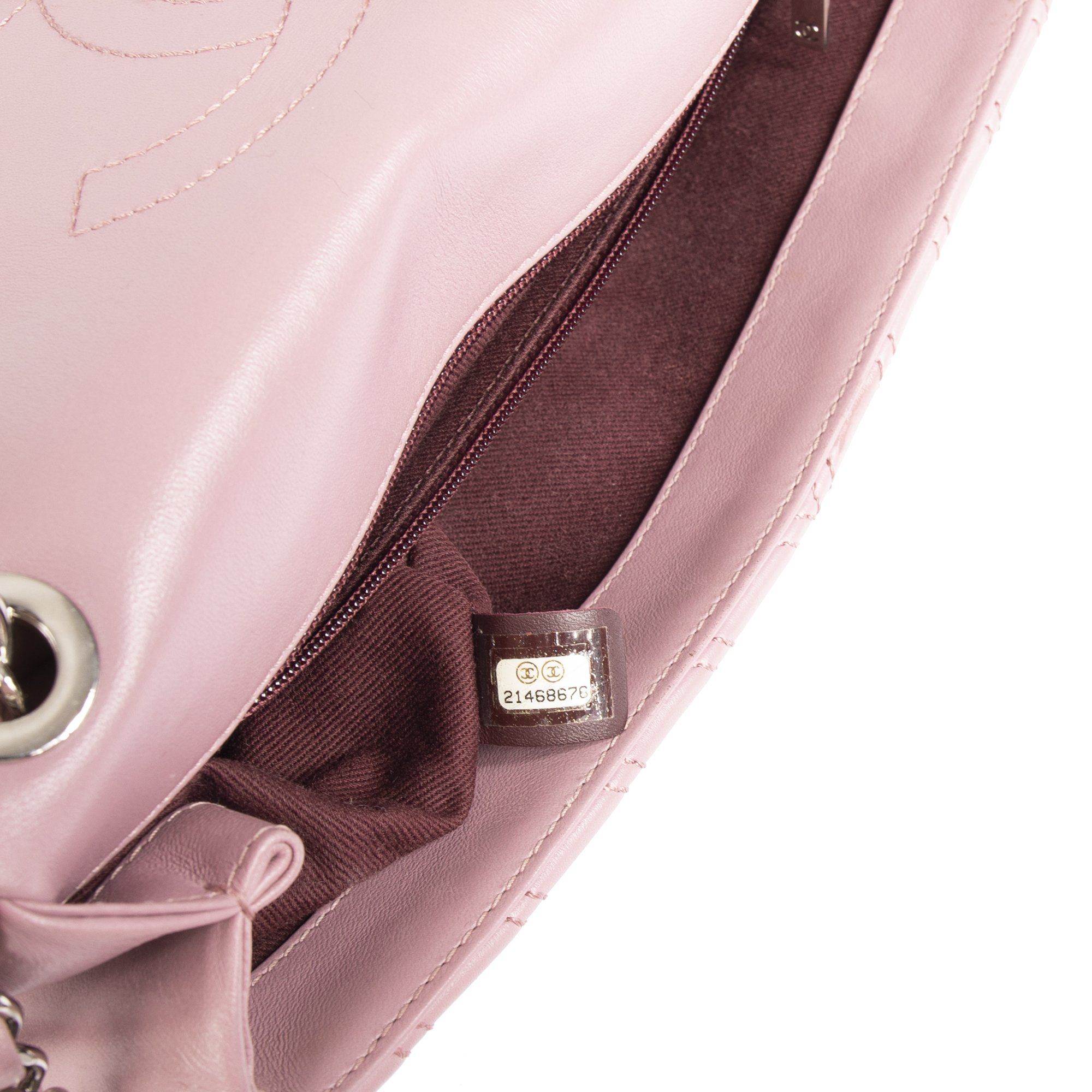 Chanel Medium Chevron Double Stitch Single Flap Bag